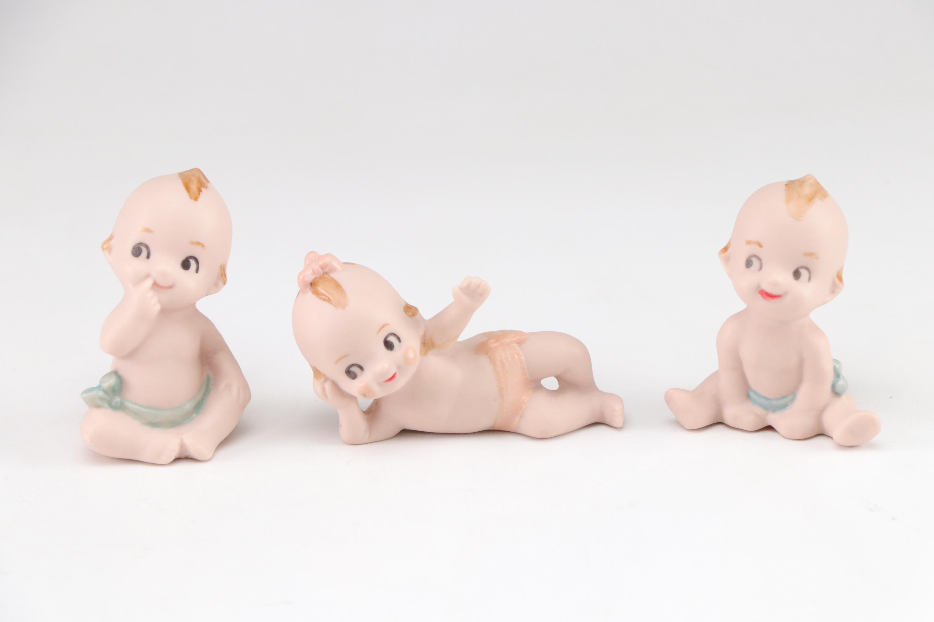 Limited Edition Kewpie Hamburger Music Box with Porcelain Kewpie Dolls, 1990s