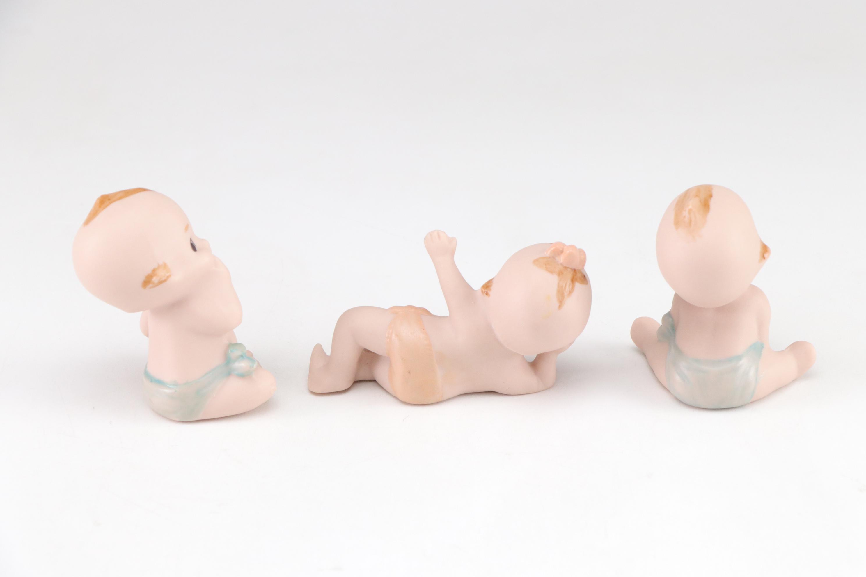 Limited Edition Kewpie Hamburger Music Box with Porcelain Kewpie Dolls, 1990s