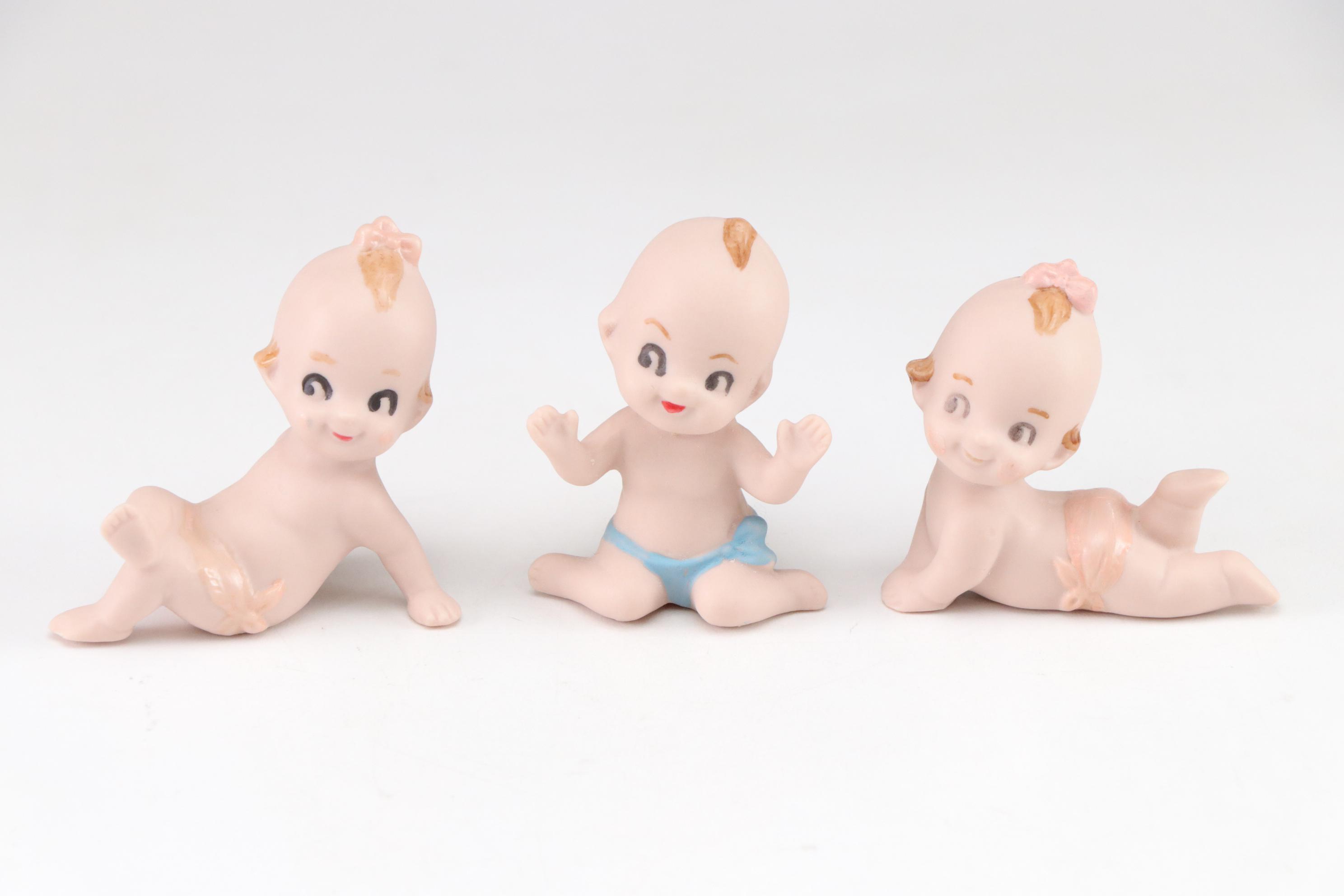 Limited Edition Kewpie Hamburger Music Box with Porcelain Kewpie Dolls, 1990s