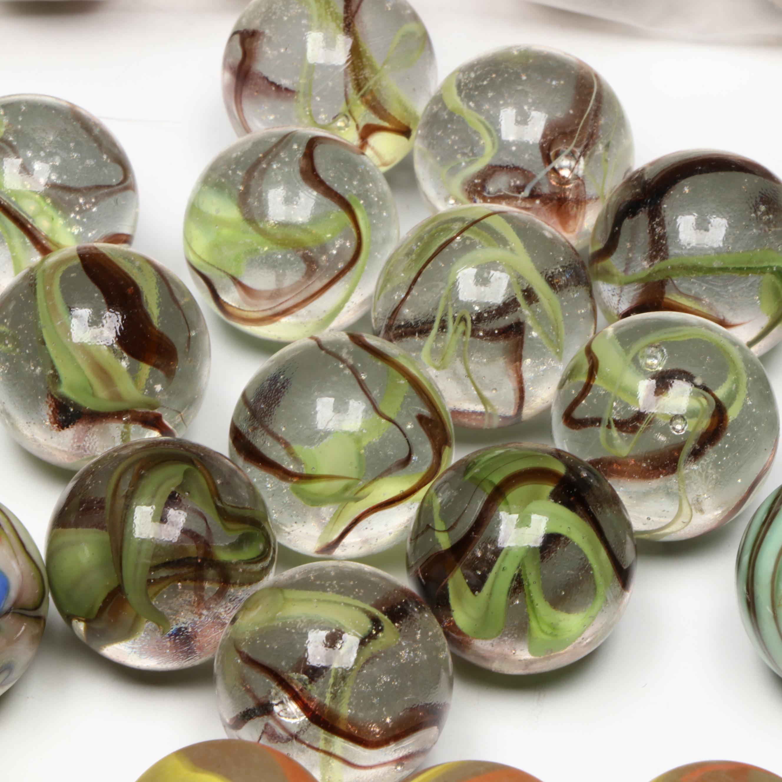 Vitro Agate and Vacor Hurricane, Trolls, Gecko and More Shooter Glass Marbles