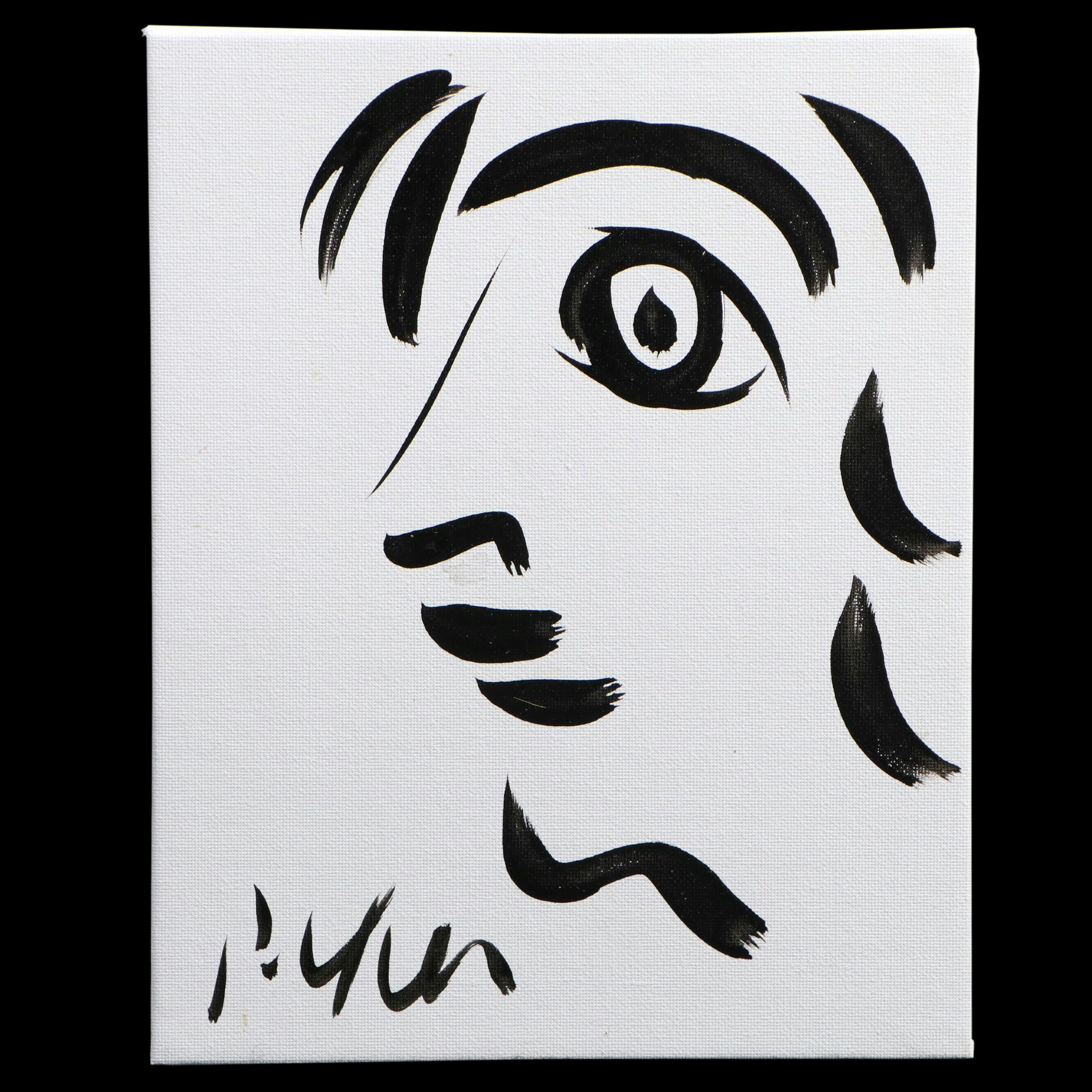 Peter Keil Abstract Acrylic Portrait Painting