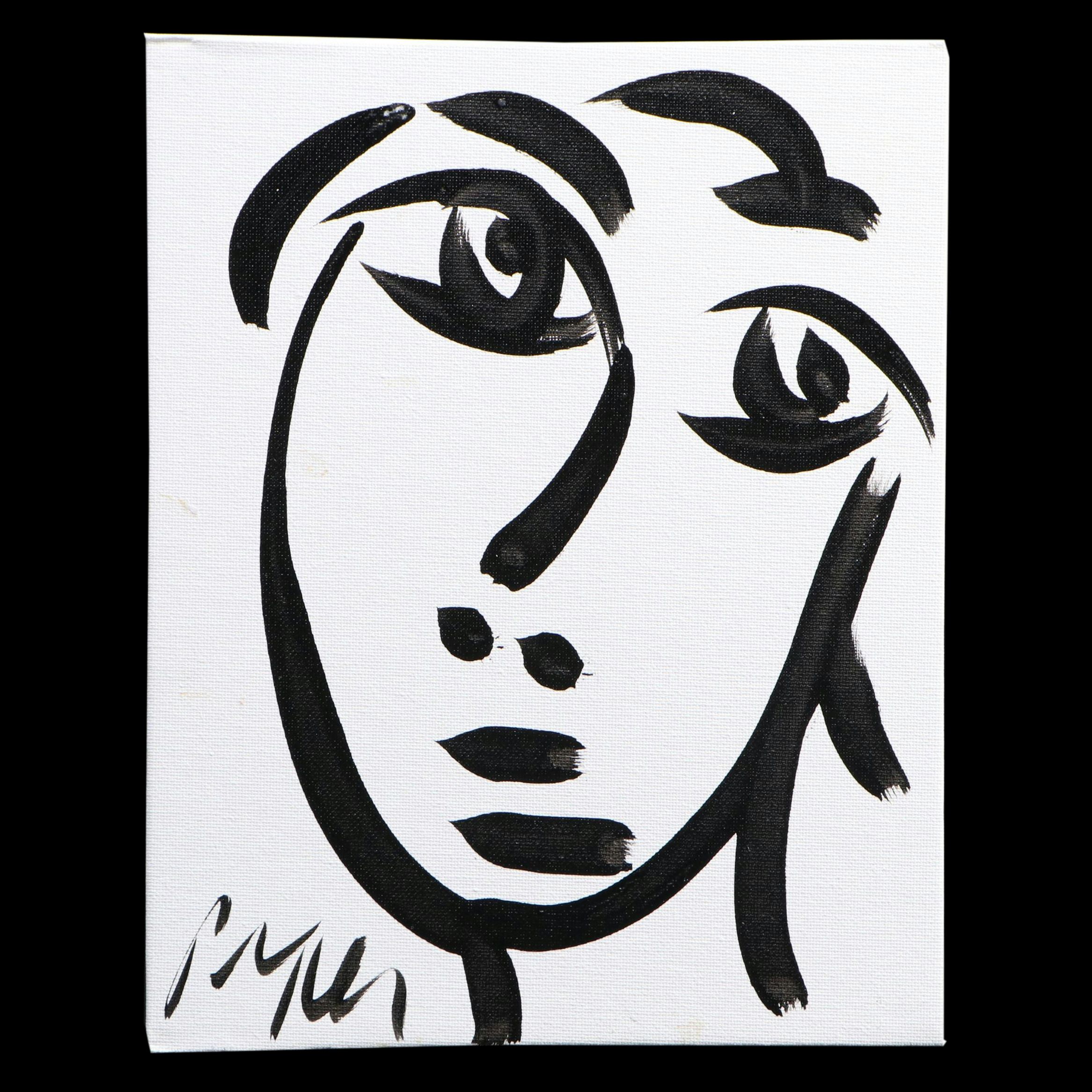 Peter Keil Abstract Acrylic Portrait Painting