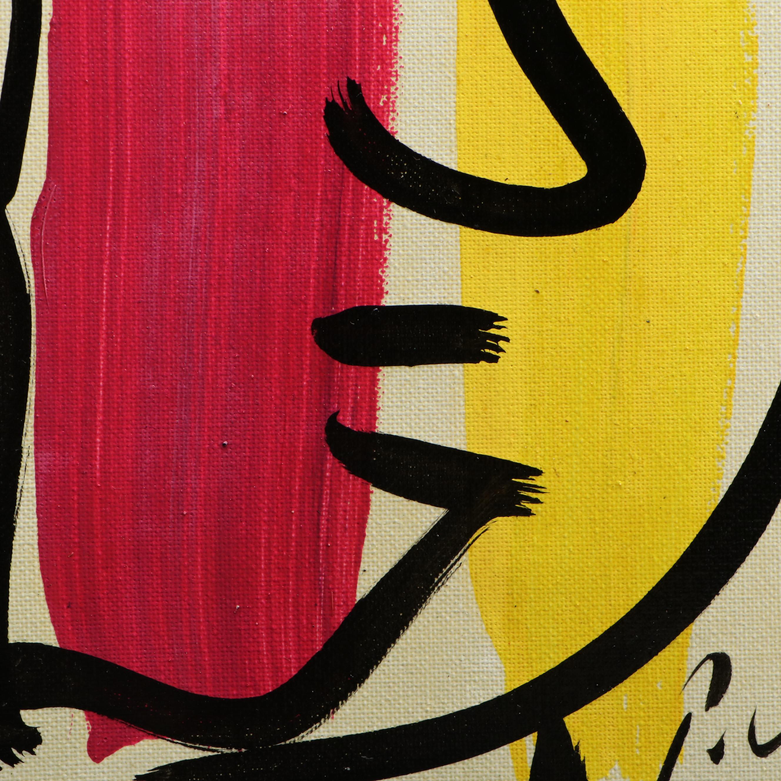 Peter Keil Abstract Acrylic Portrait Painting