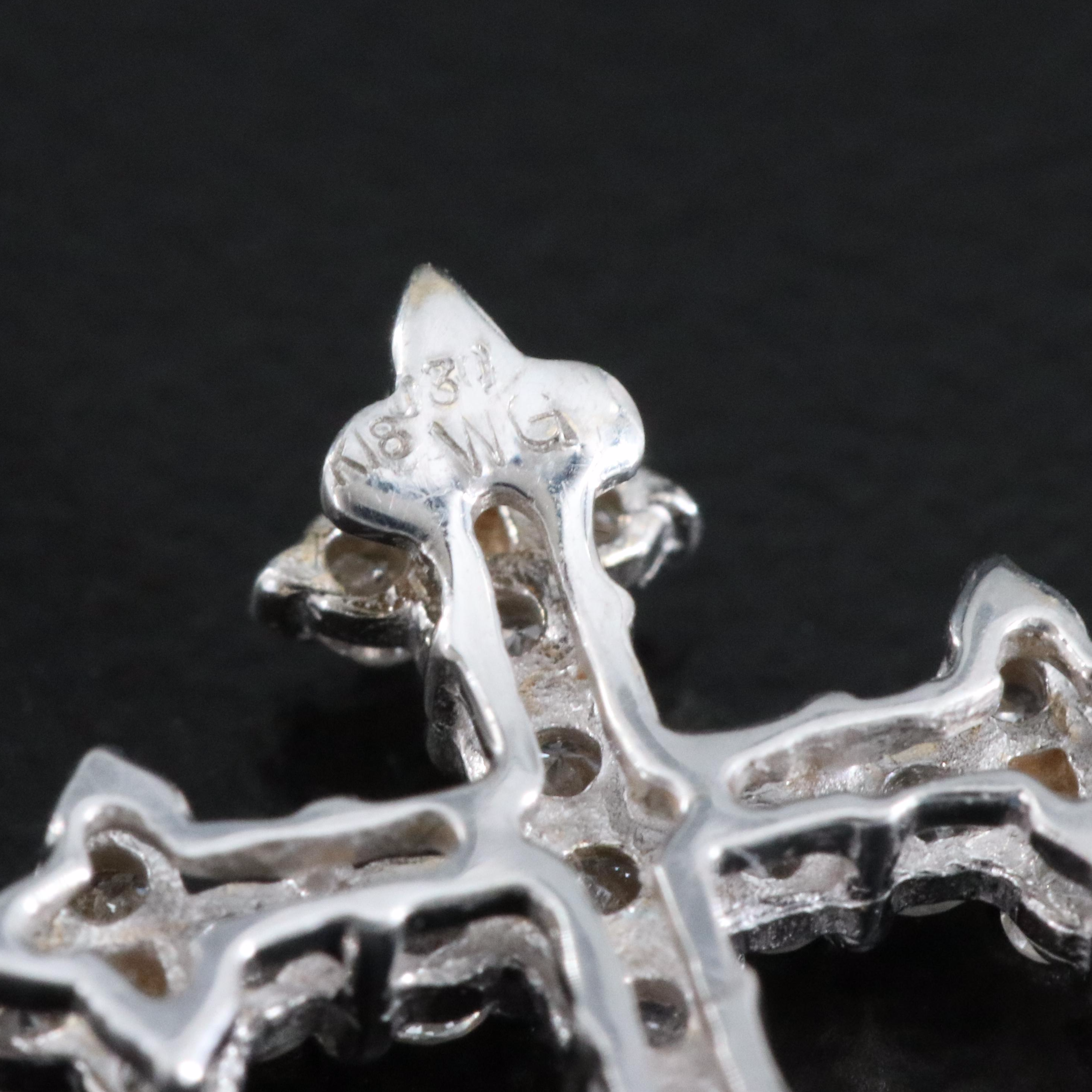 18K 0.30 CTW Diamond Apostles Cross Pendant