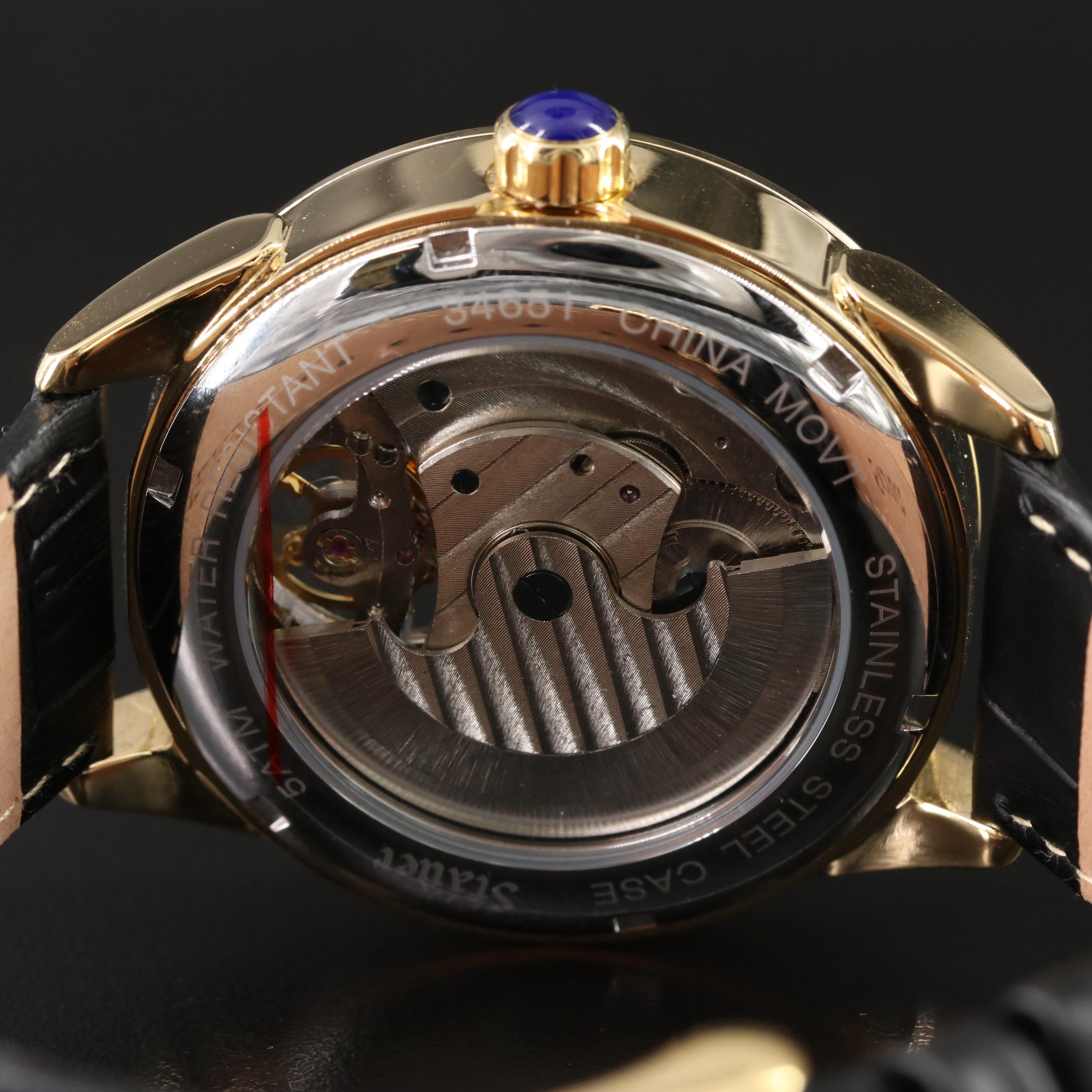 Stauer Black Mother-of-Pearl Dial Watch