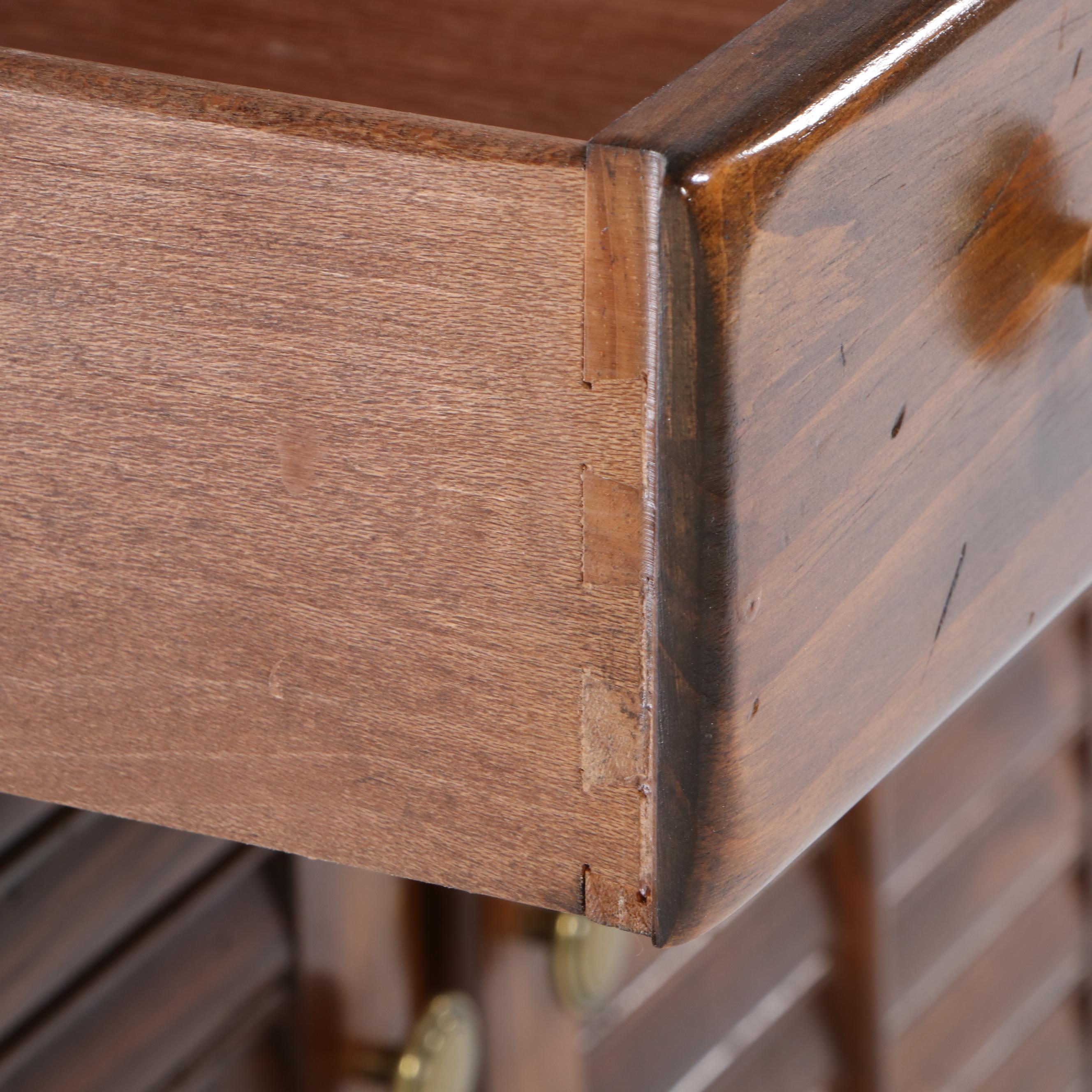 Ethan Allen "American Traditional" Pine Side Cabinet, Dated 1967