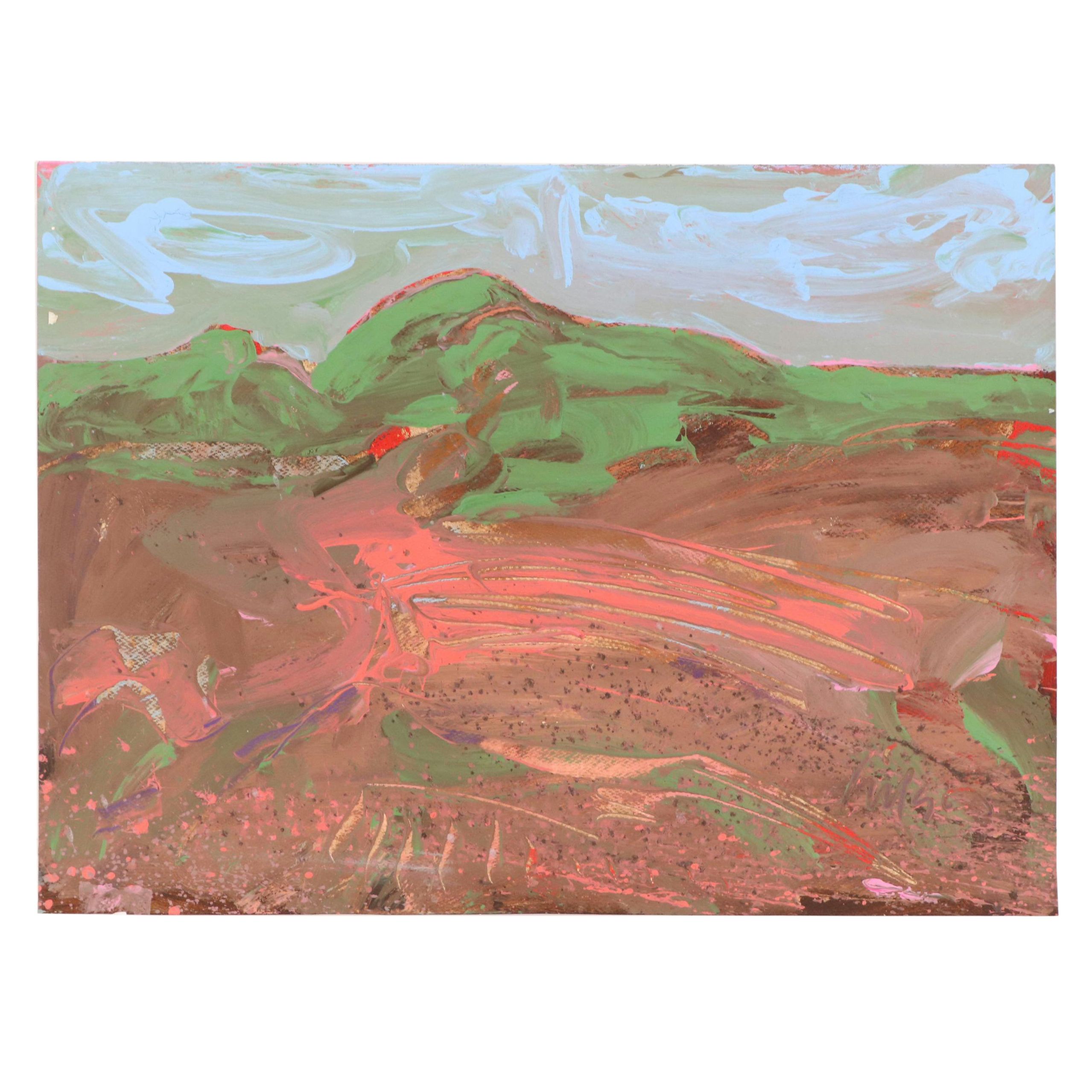 Harry Hilson Abstracted Landscape, Late 20th Century