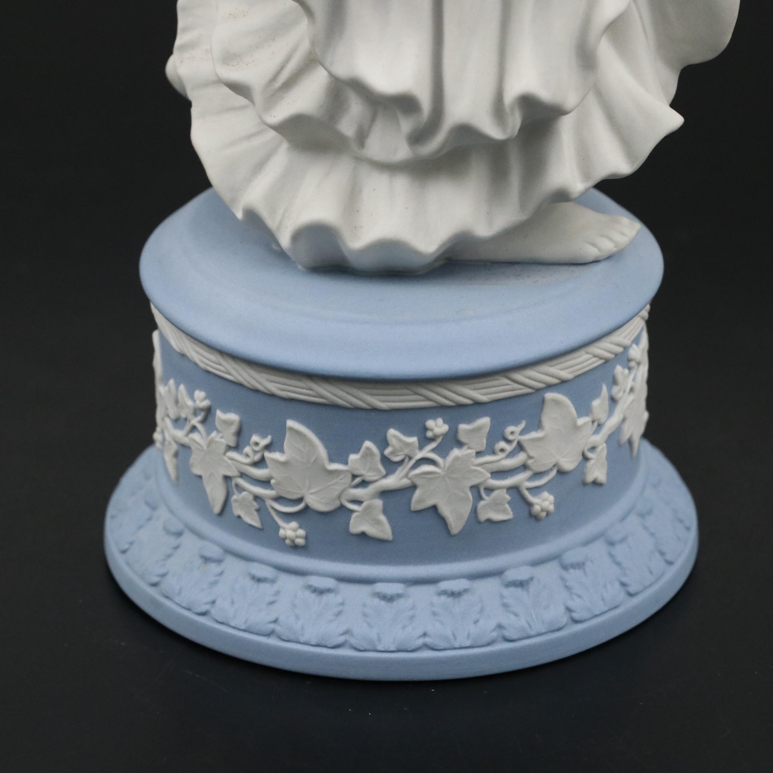 Wedgwood Jasperware Dancing Hours Collection "Joy Garland" Figurine