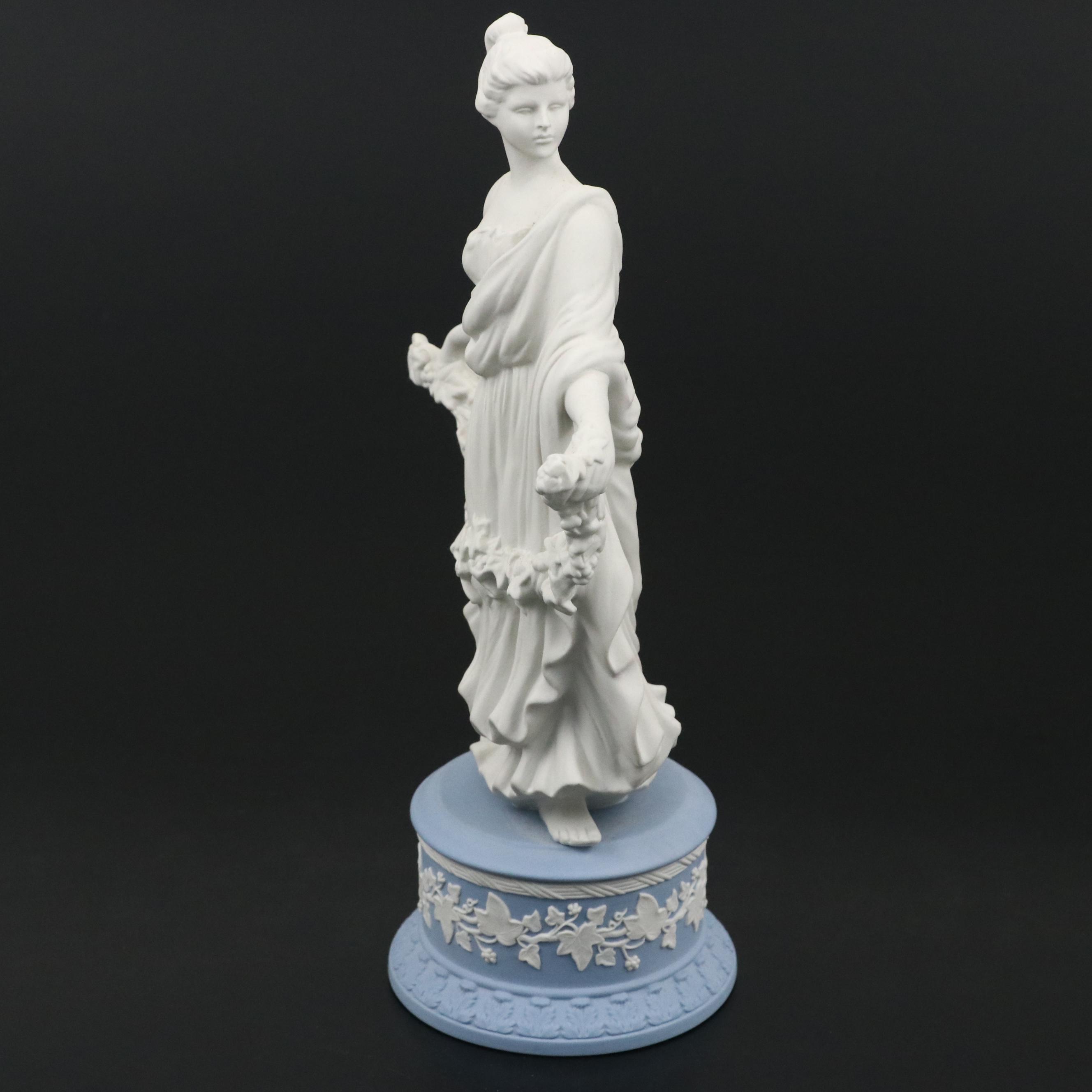Wedgwood Jasperware Dancing Hours Collection "Joy Garland" Figurine