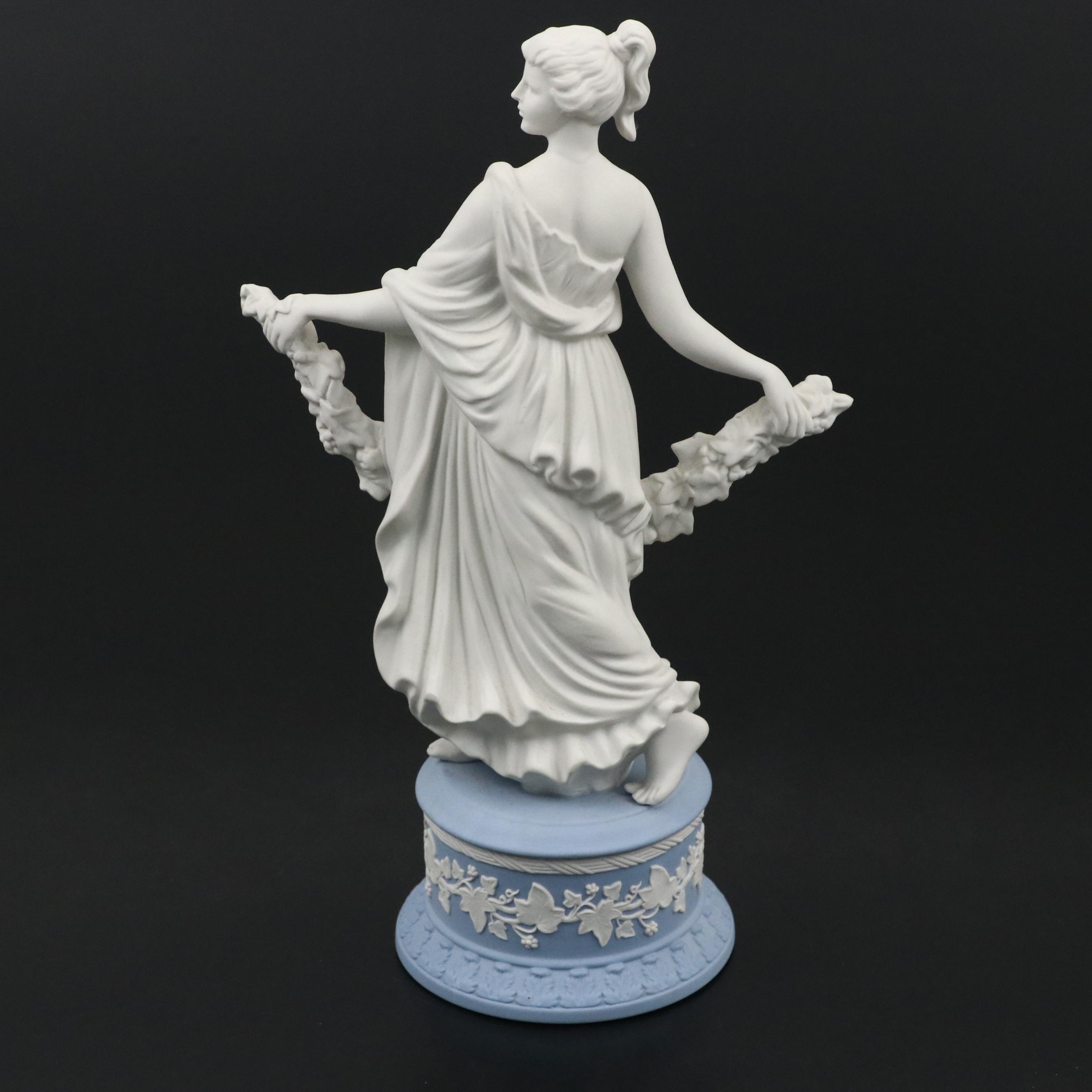 Wedgwood Jasperware Dancing Hours Collection "Joy Garland" Figurine