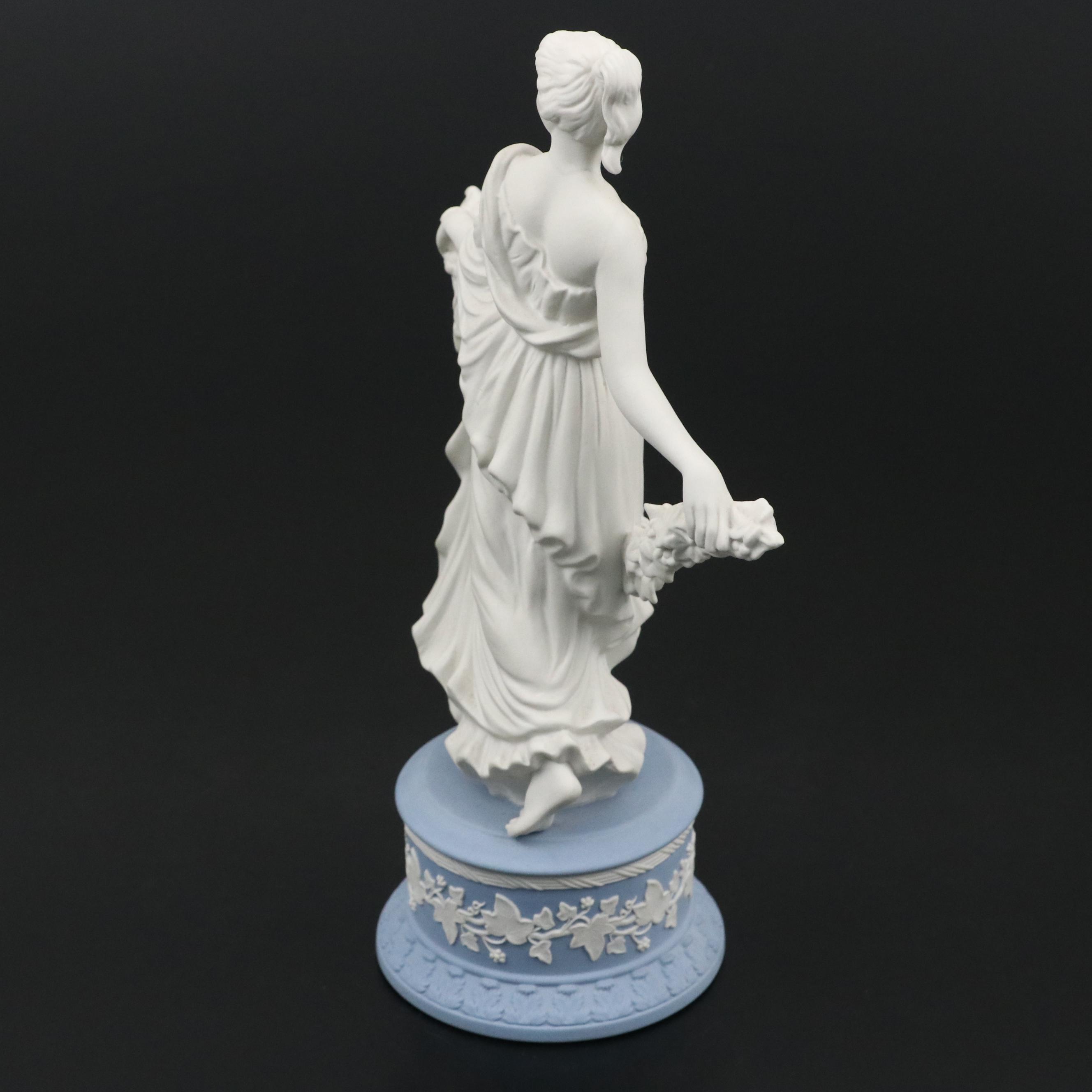 Wedgwood Jasperware Dancing Hours Collection "Joy Garland" Figurine