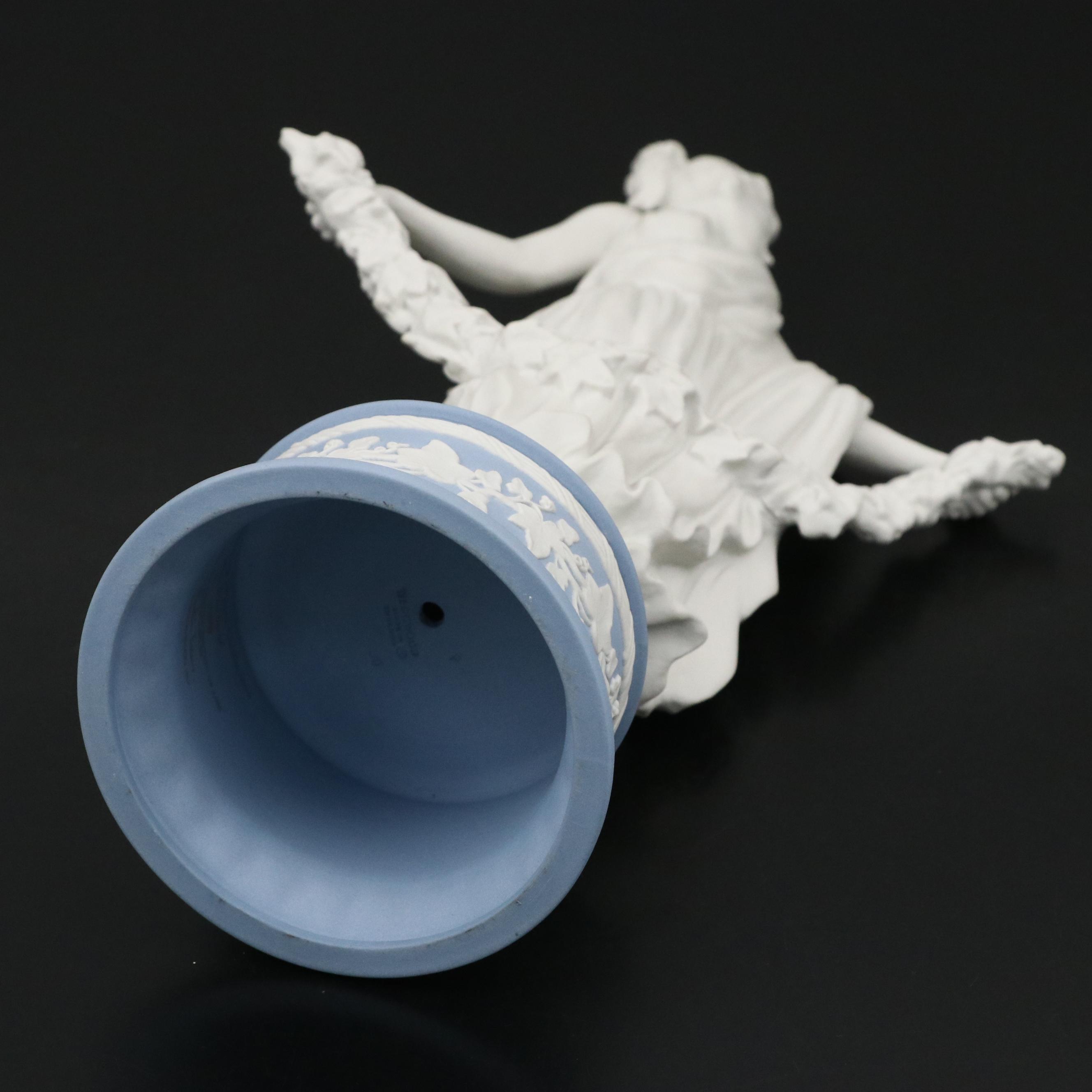 Wedgwood Jasperware Dancing Hours Collection "Joy Garland" Figurine