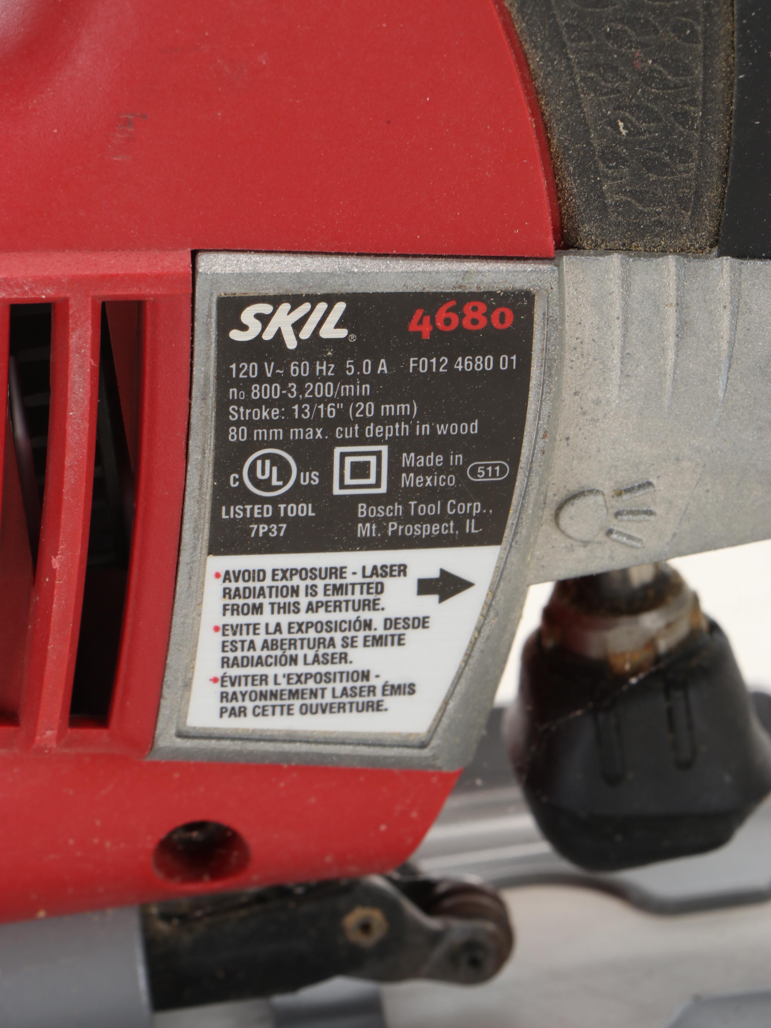 Craftsman Work Light, Skil Scroll Saw, DeWalt Circular Saw and Black+Decker Saws