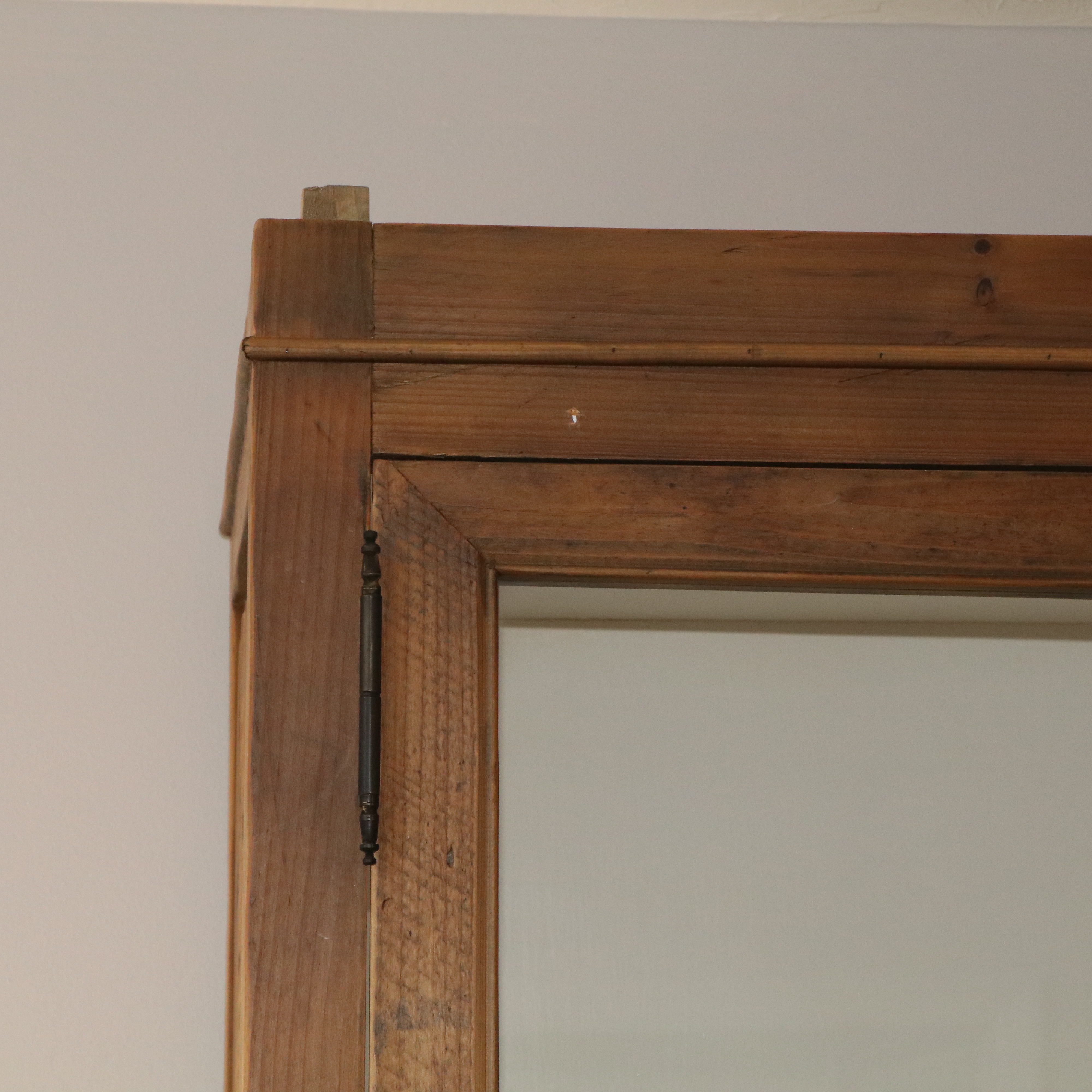 Arhaus French Style Custom Showroom Pine Cabinet with a Painted Interior