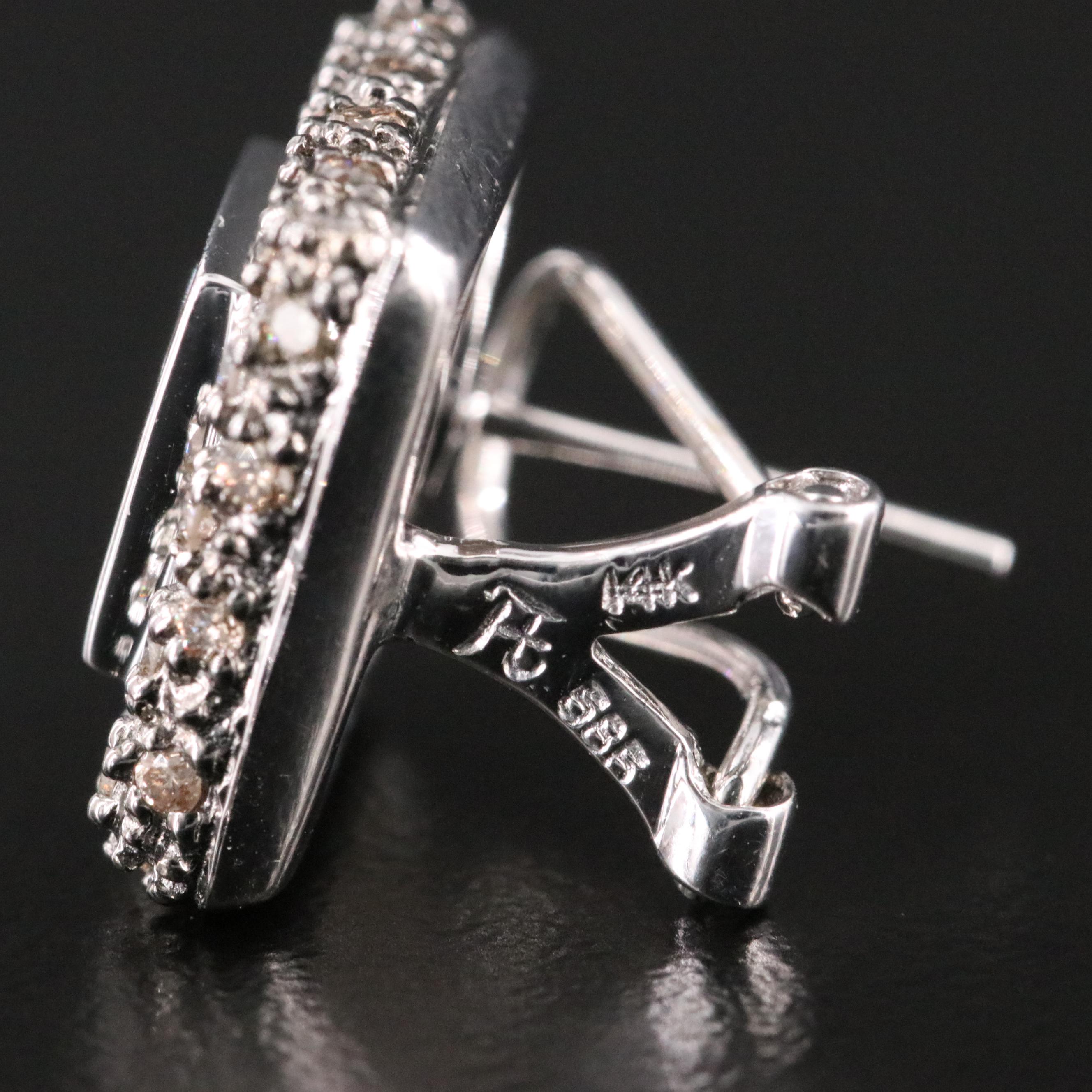 14K 0.85 CTW Diamond Earrings