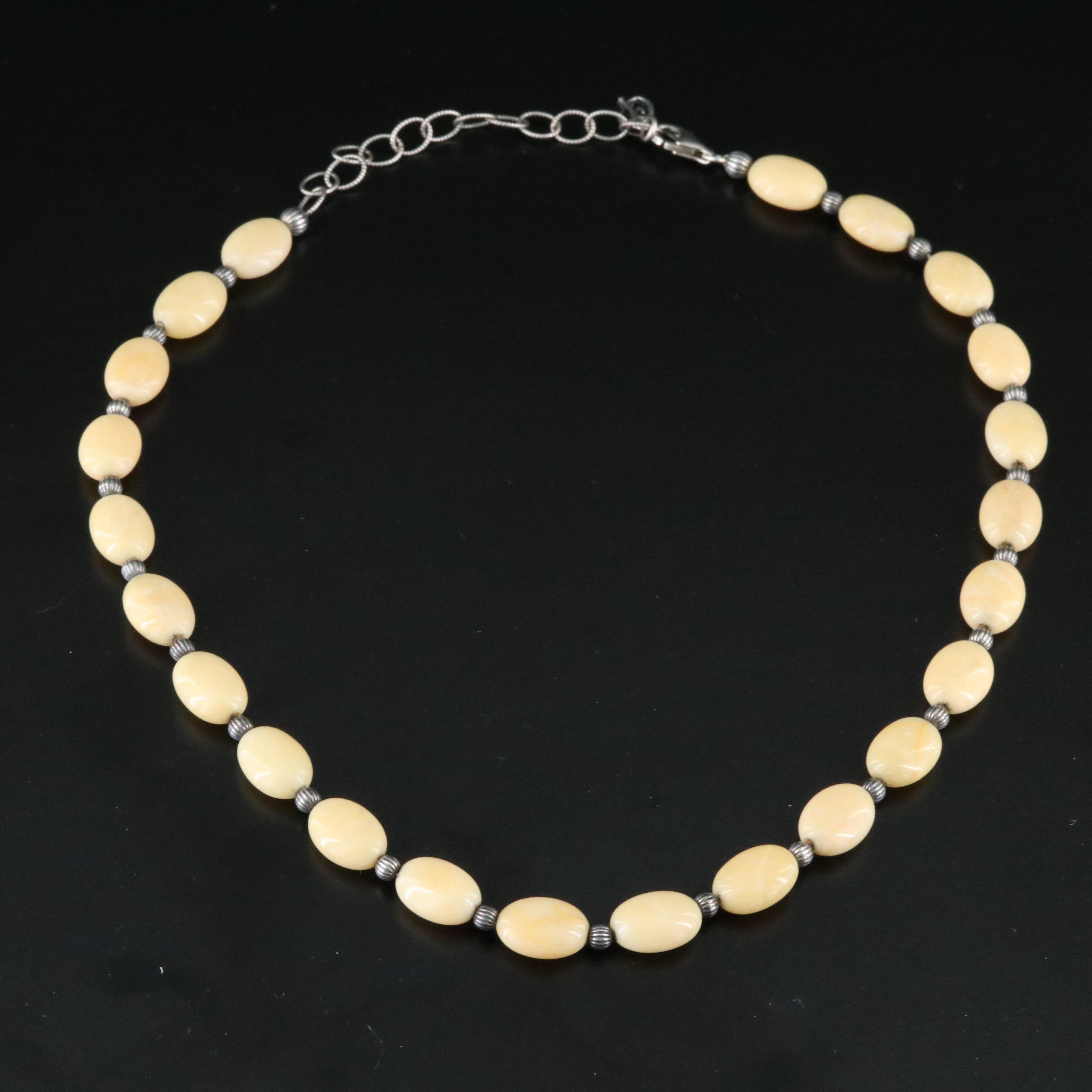 Carolyn Pollack Sterling Calcite Necklace