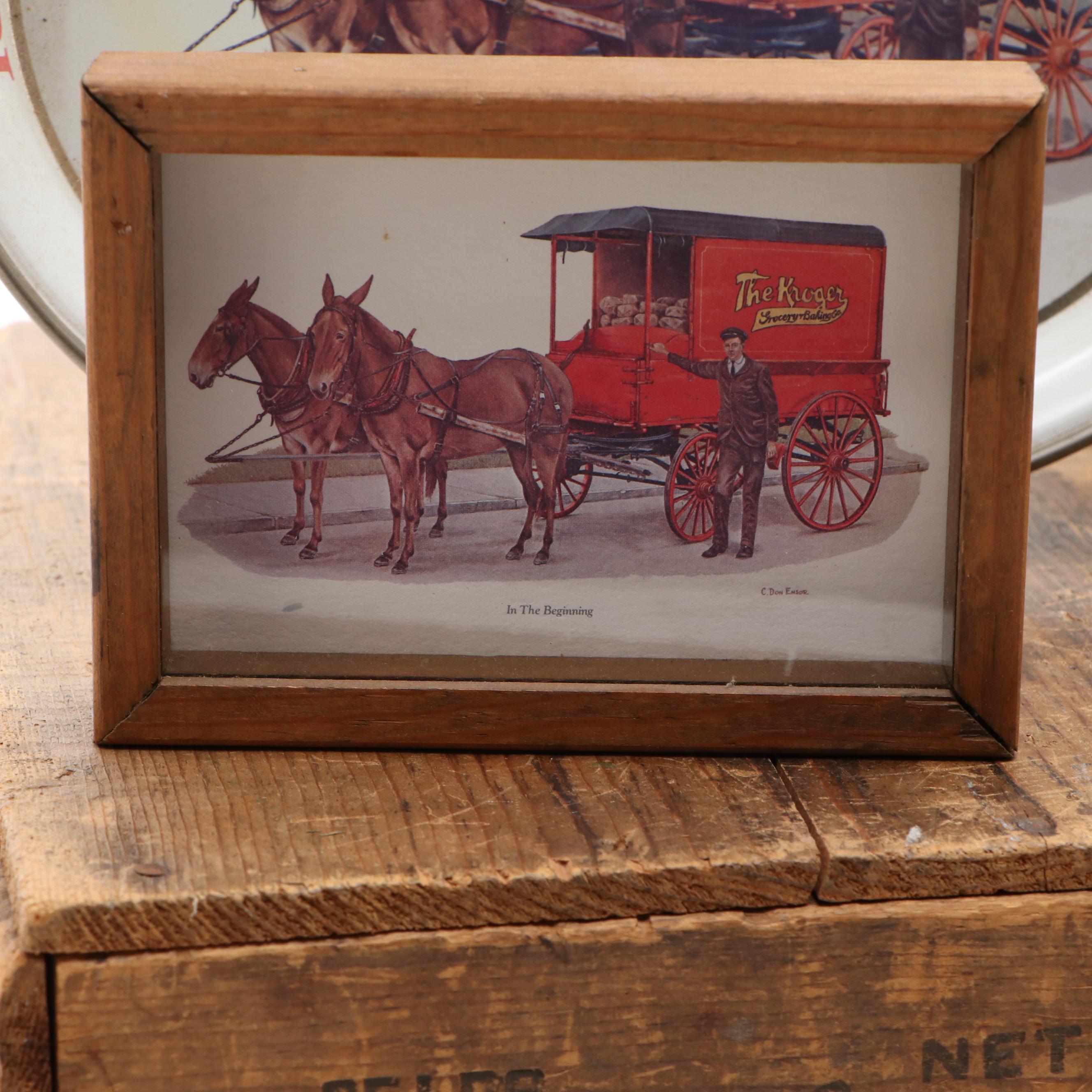 Kroger Advertising Crates, Price Stamp, Manuals, Stickers and More Memorabilia