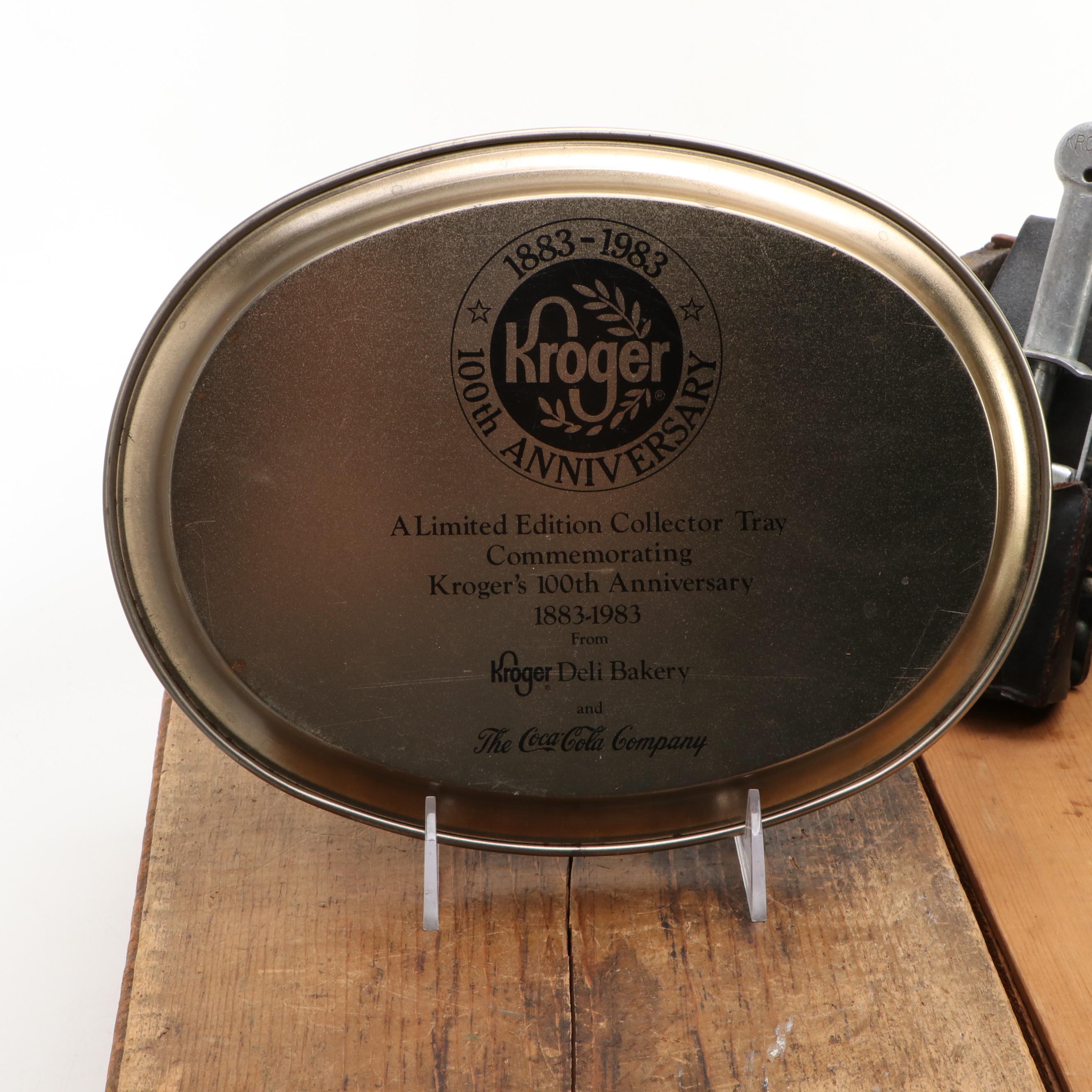 Kroger Advertising Crates, Price Stamp, Manuals, Stickers and More Memorabilia