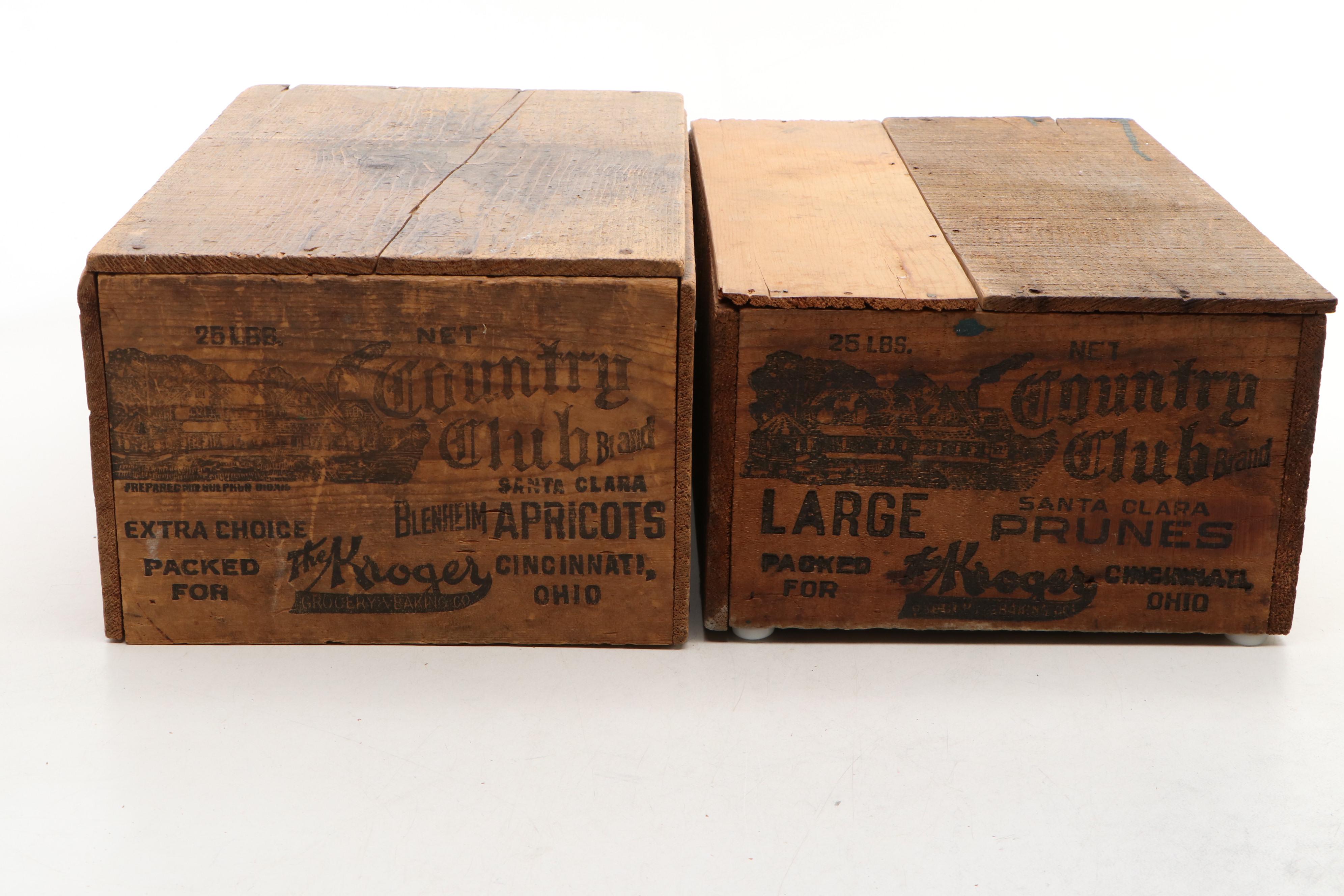 Kroger Advertising Crates, Price Stamp, Manuals, Stickers and More Memorabilia