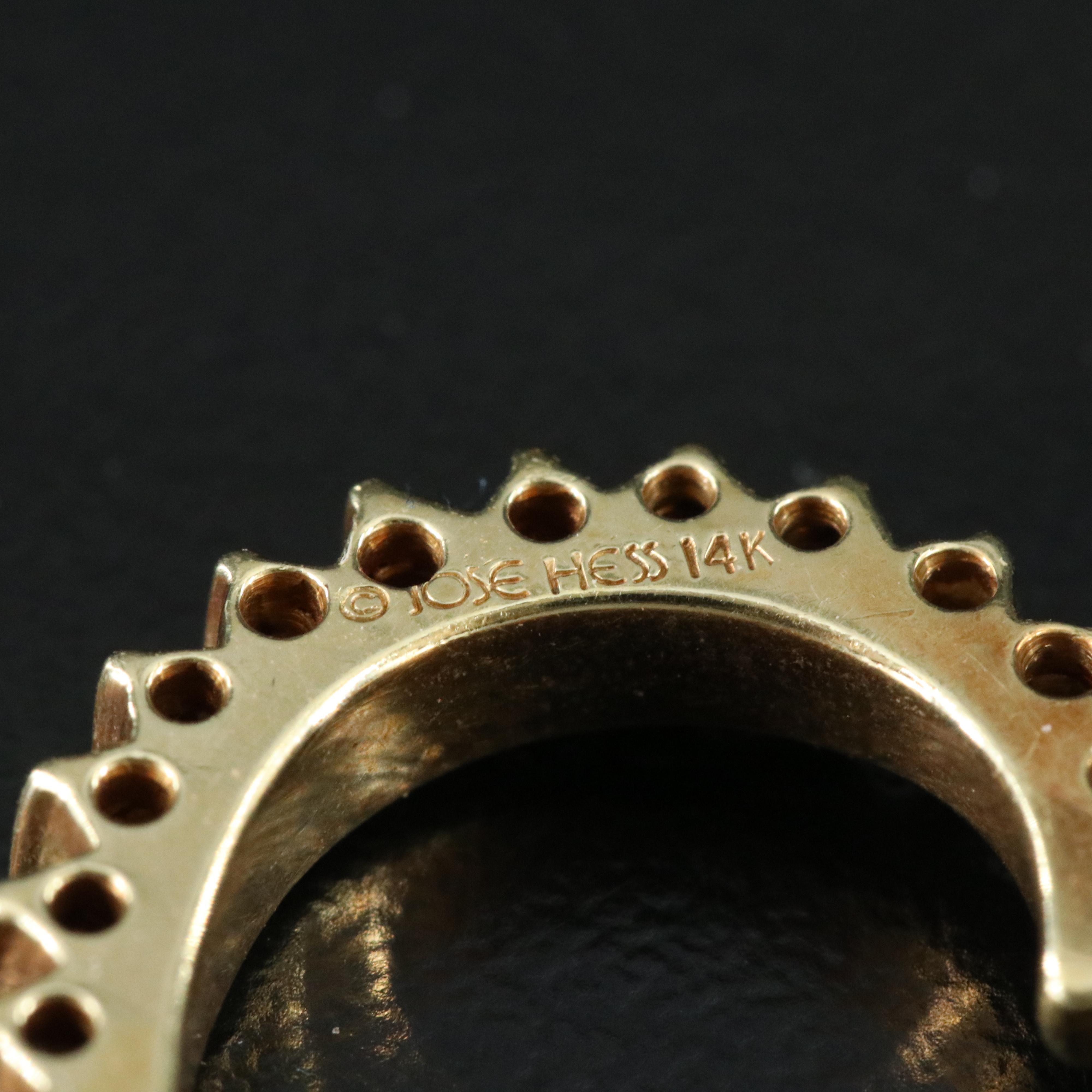 Jose Hess 14K 1.10 CTW Diamond Arlene Francis Heart Pendant