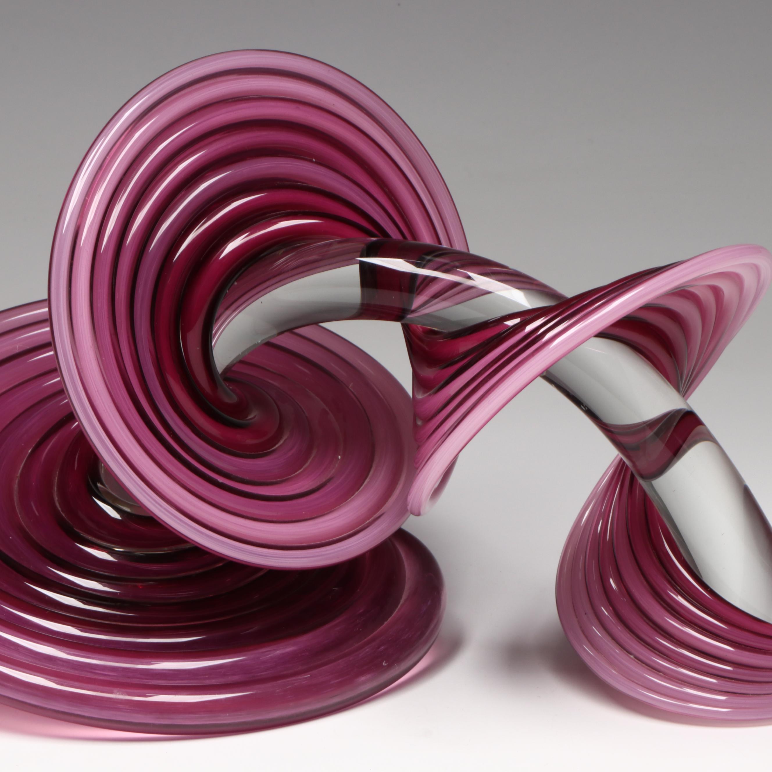 Thomas Kelly Vitrix Hot Glass Studio Signed "Heechee Probe" Art Glass Sculpture