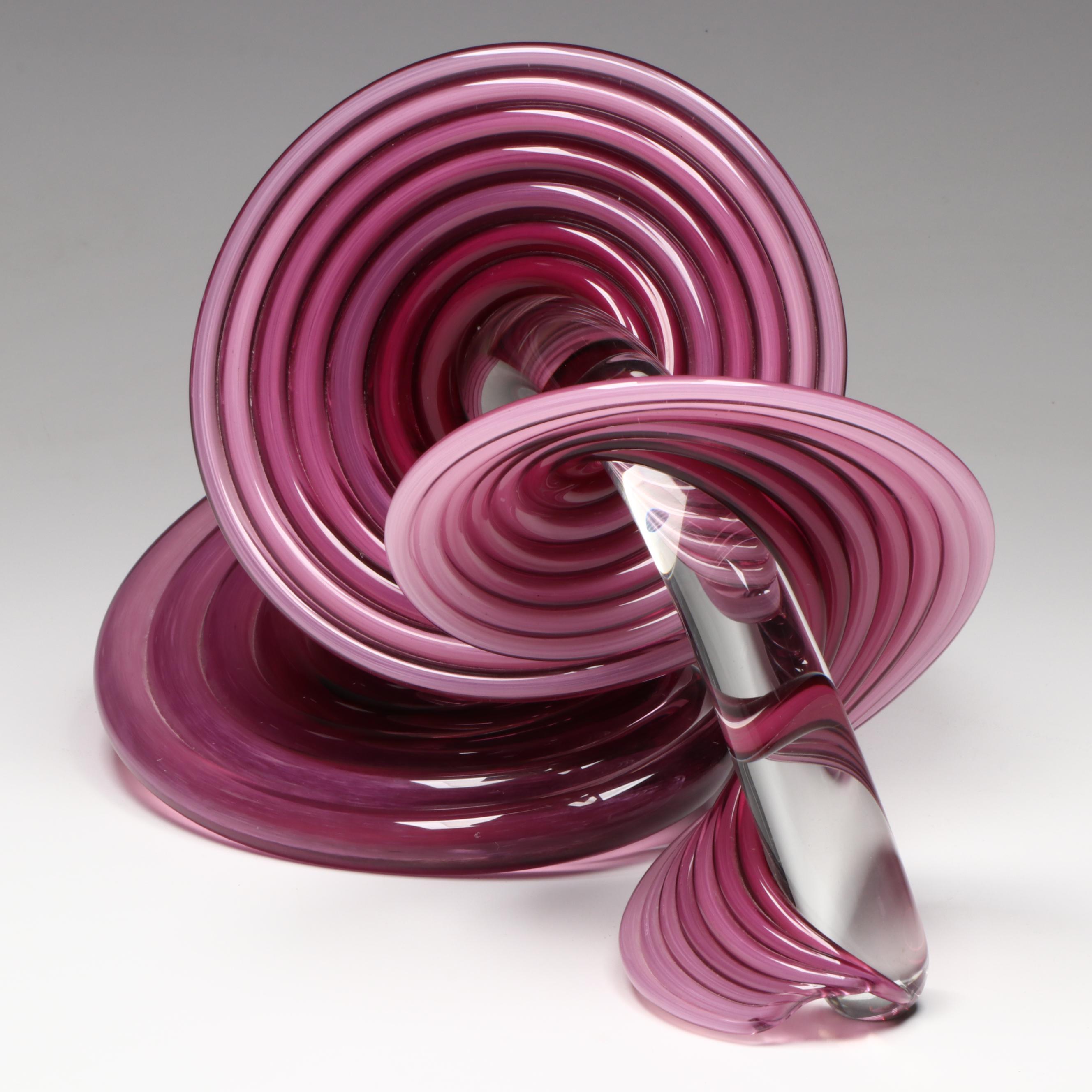 Thomas Kelly Vitrix Hot Glass Studio Signed "Heechee Probe" Art Glass Sculpture