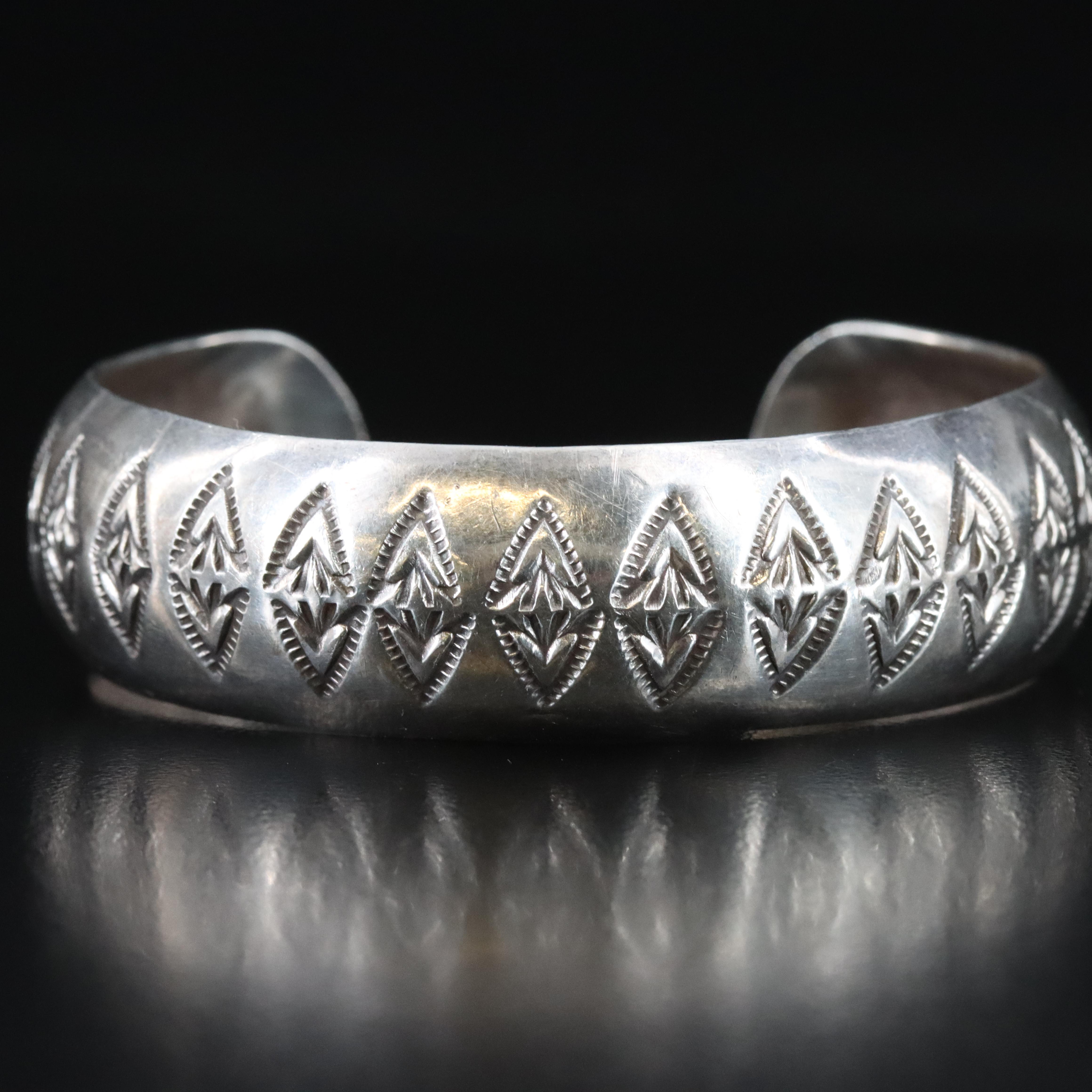 Signed Southwestern Sterling Cuff