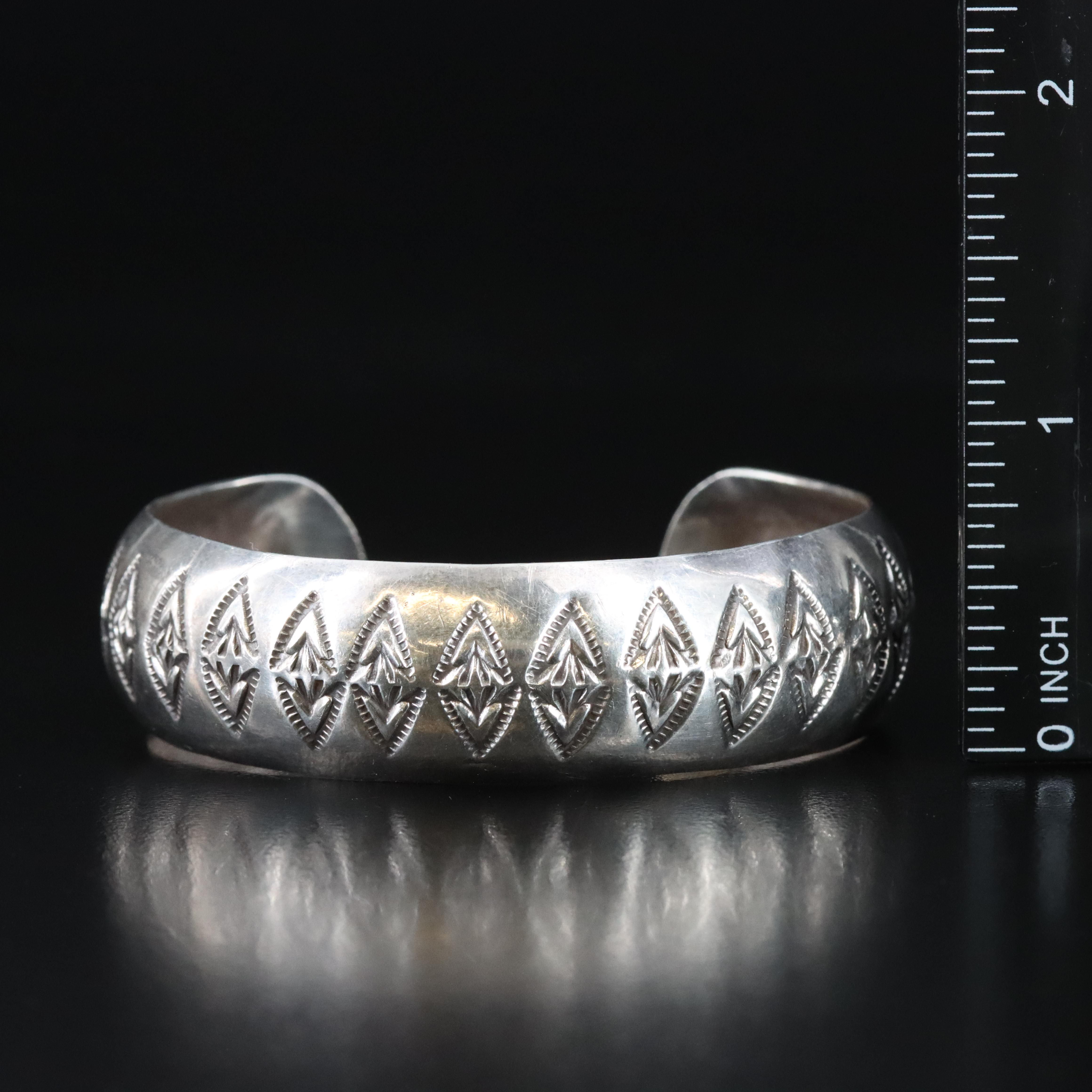Signed Southwestern Sterling Cuff