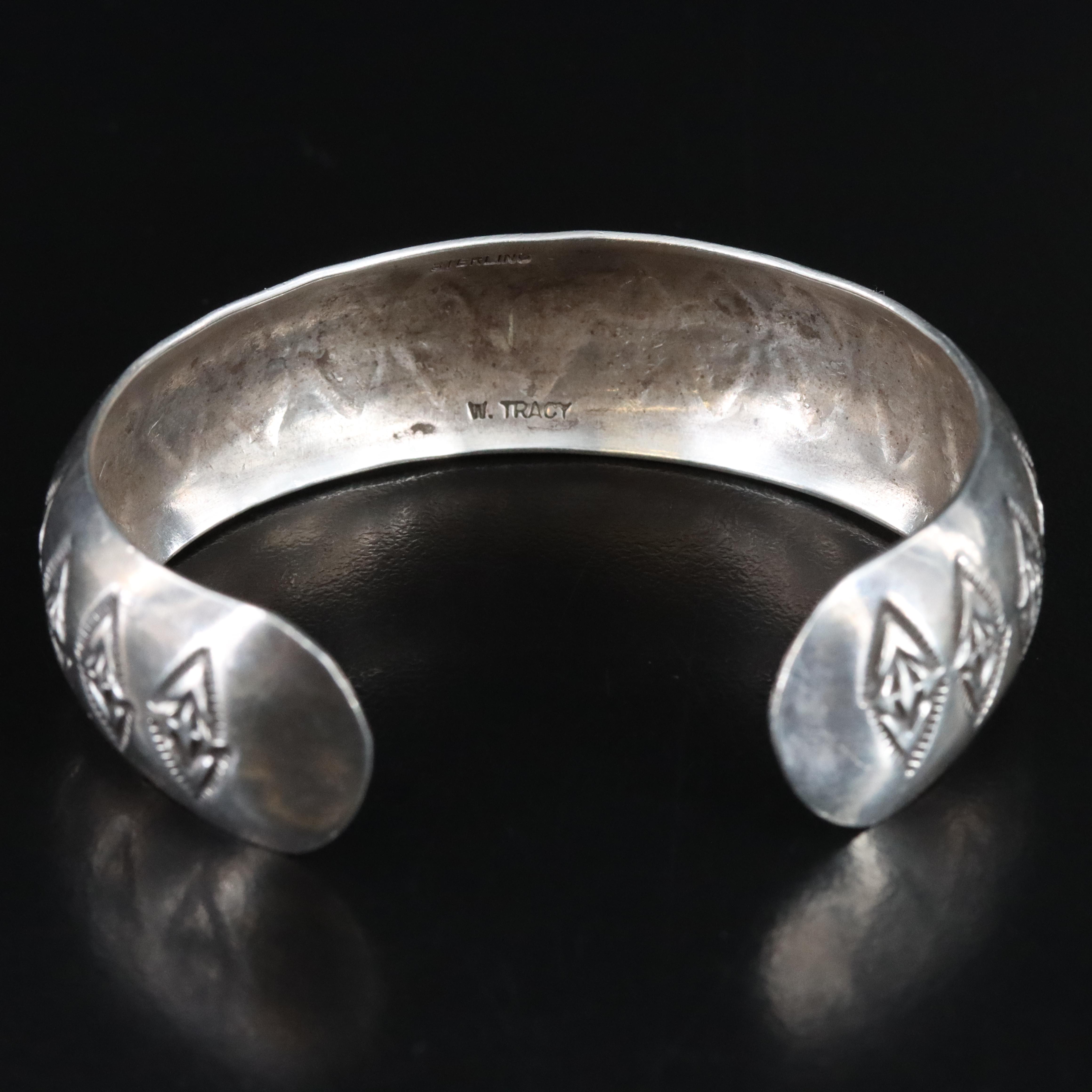 Signed Southwestern Sterling Cuff