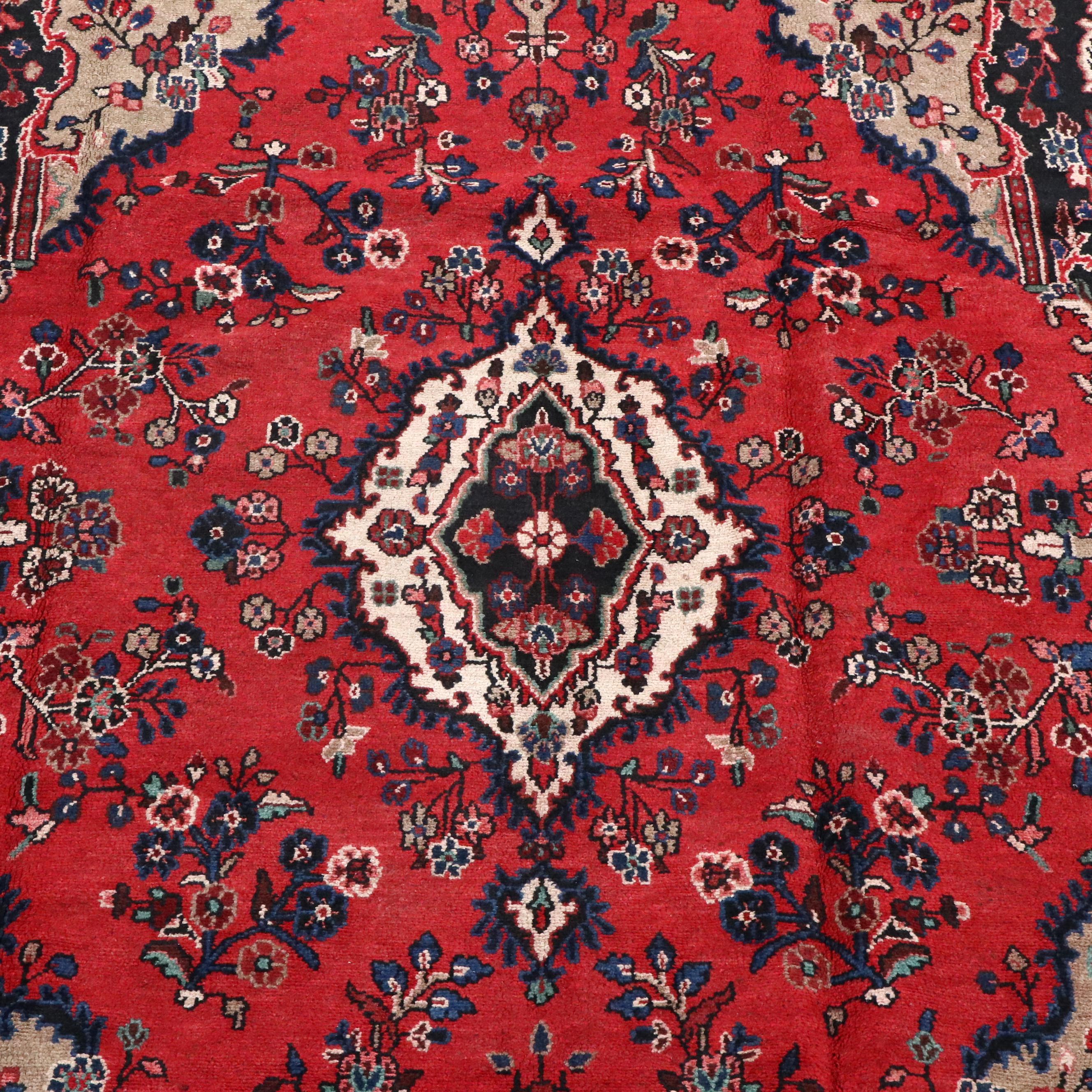 8'5 x 12' Hand-Knotted Persian Qazvin Area Rug