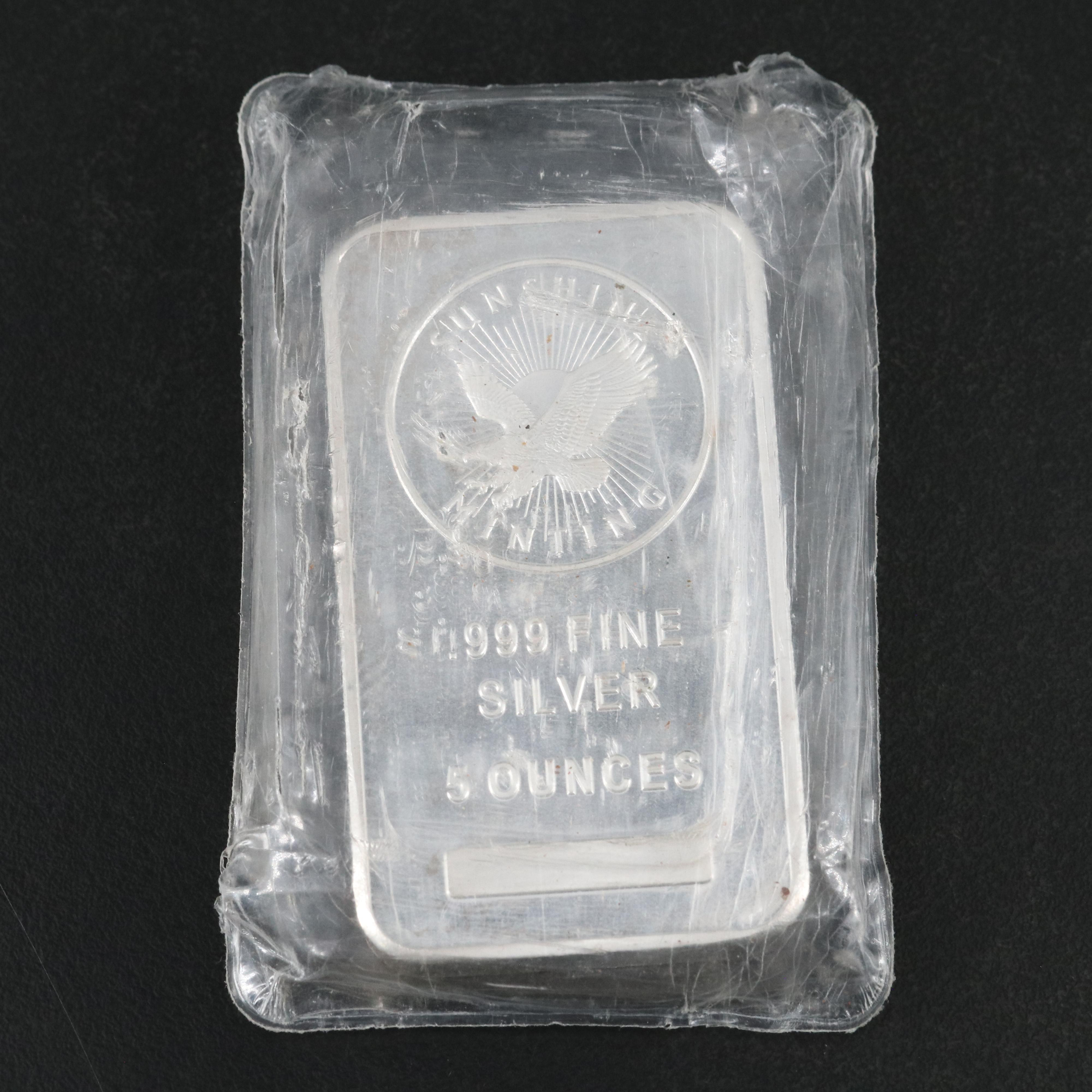 Five Troy Ounce Fine Silver Bar