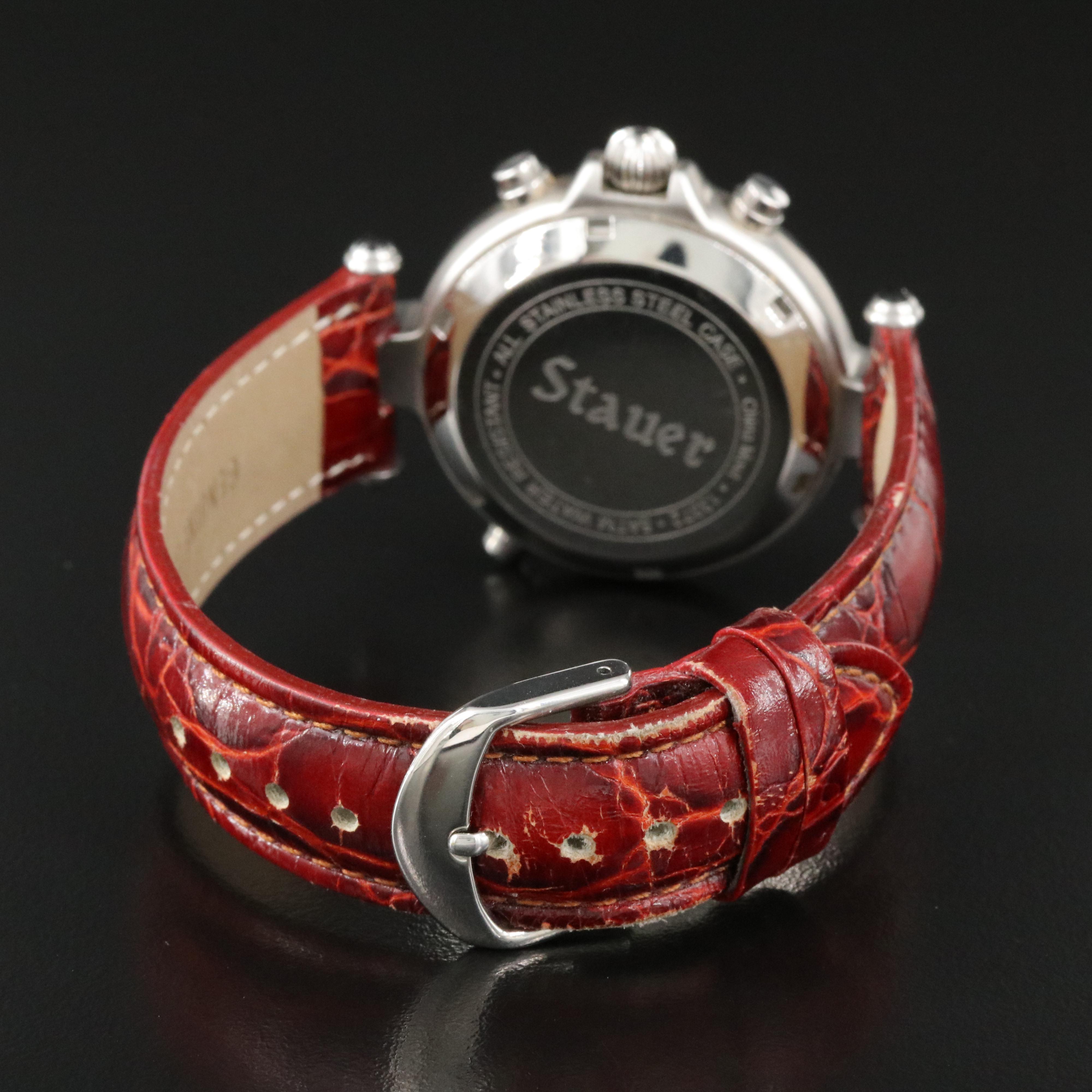 Stauer Graves Triple Calendar Moonphase 39mm Steel Automatic Watch