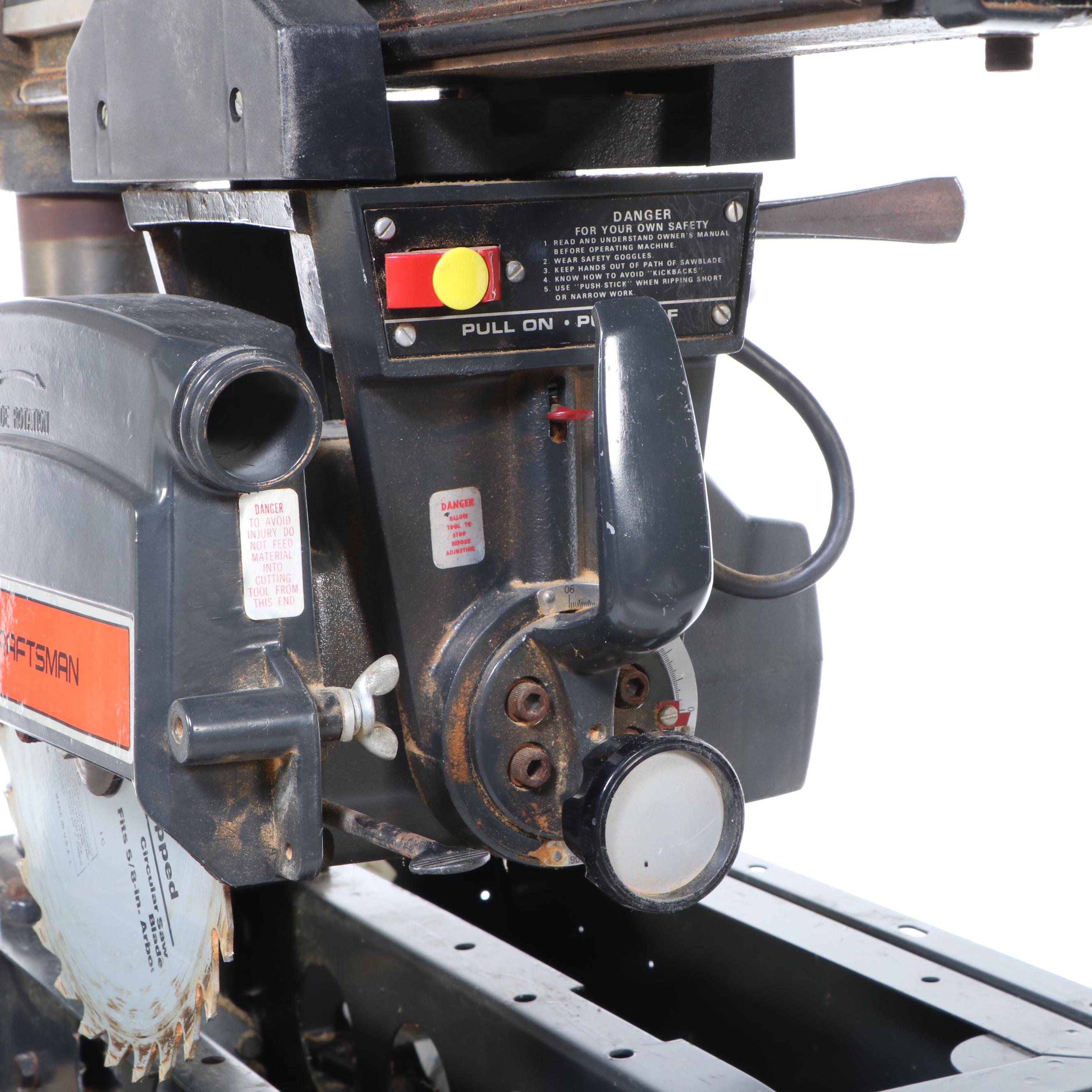 Sears Craftsman Model 113.23100 Radial Arm Saw on Stand