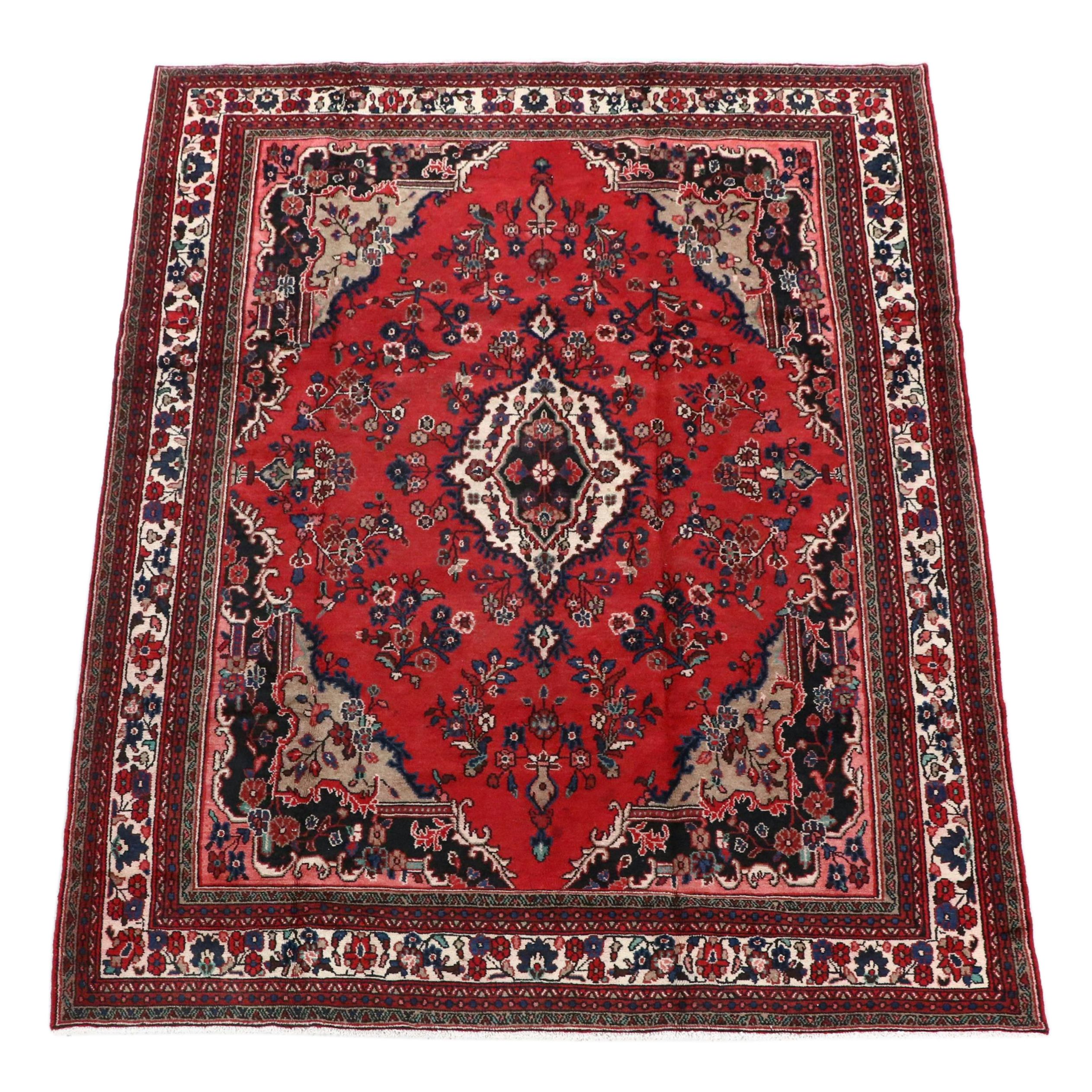 8'5 x 12' Hand-Knotted Persian Qazvin Area Rug
