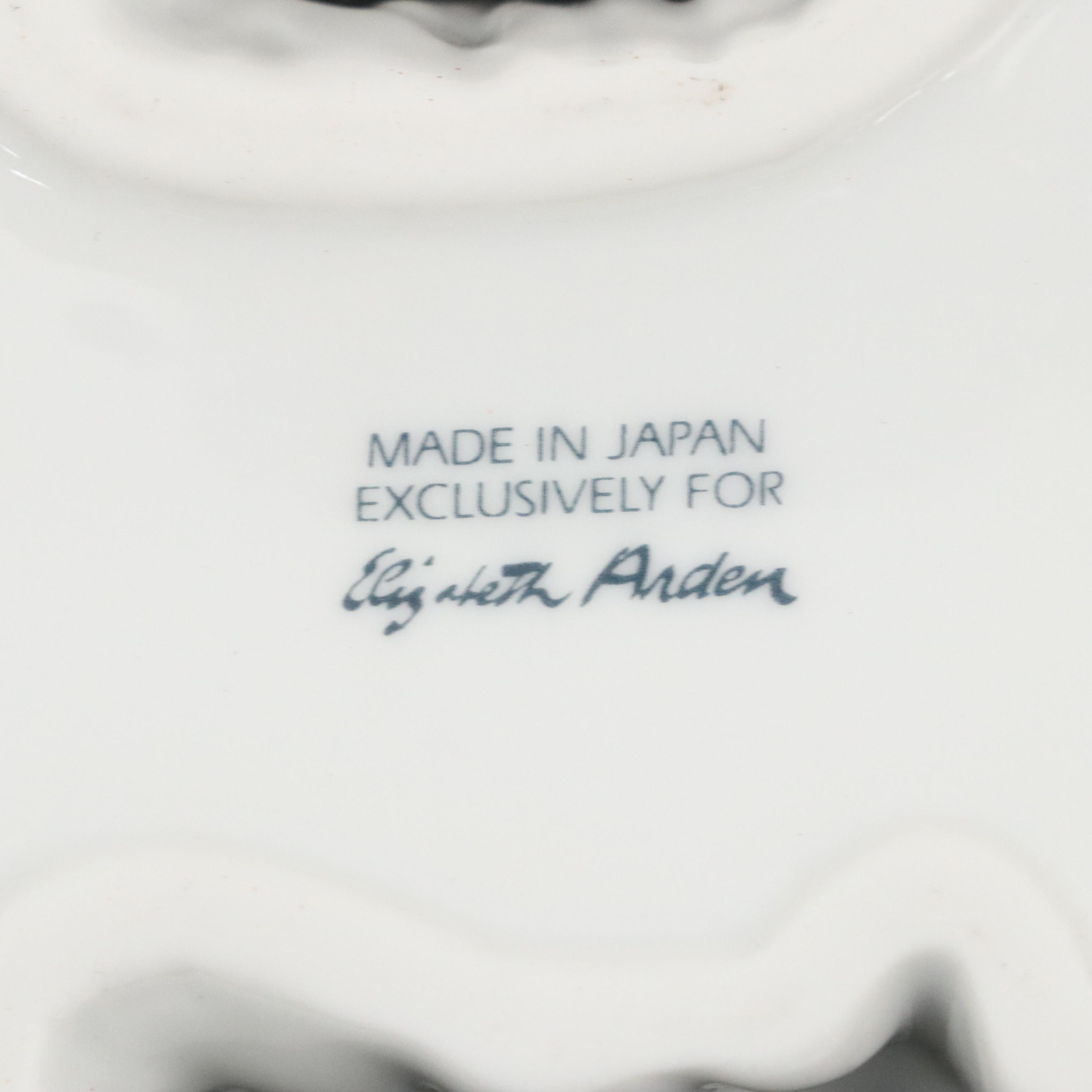 Elizabeth Arden Porcelain Cat Candles and Box