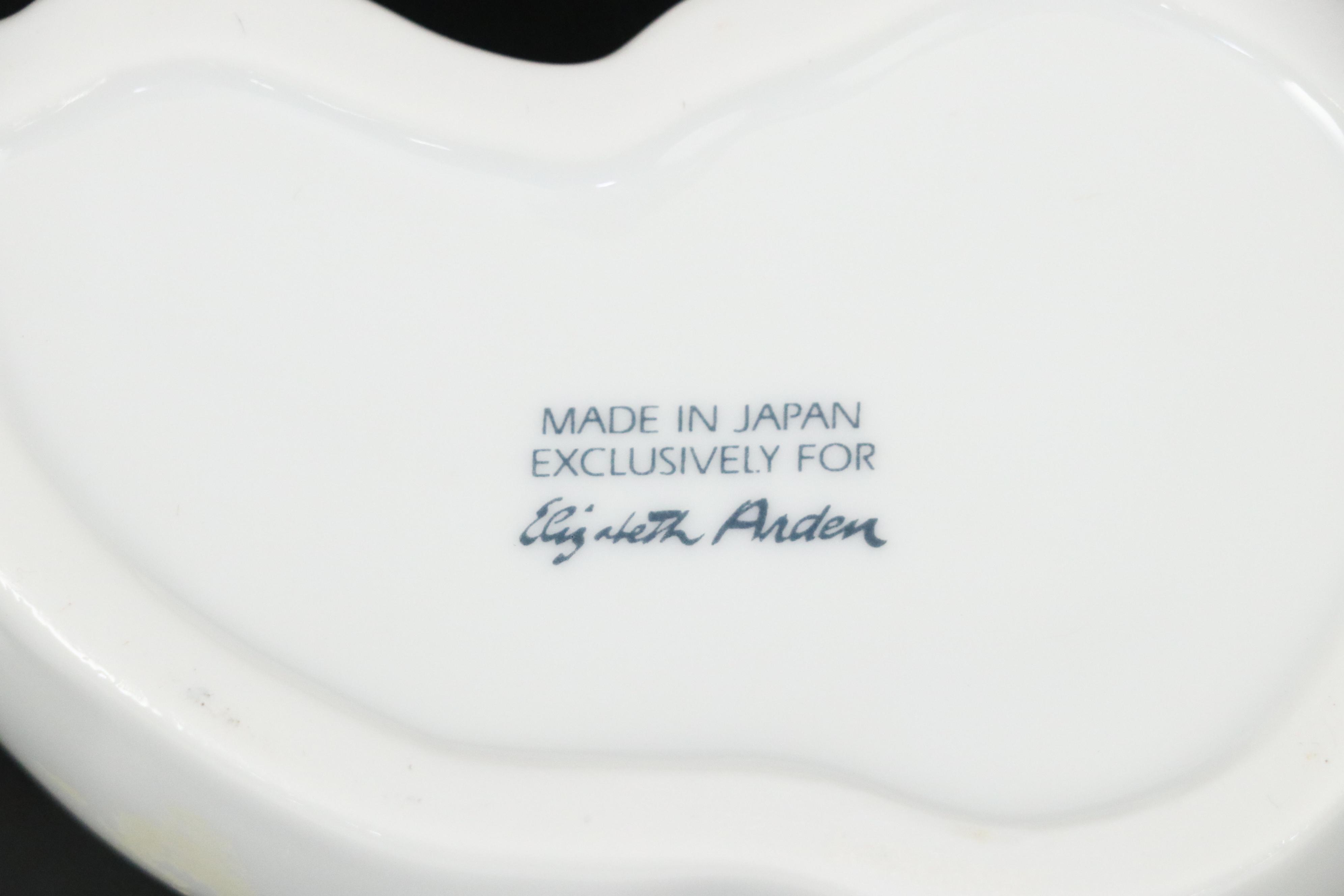 Elizabeth Arden Porcelain Cat Candles and Box