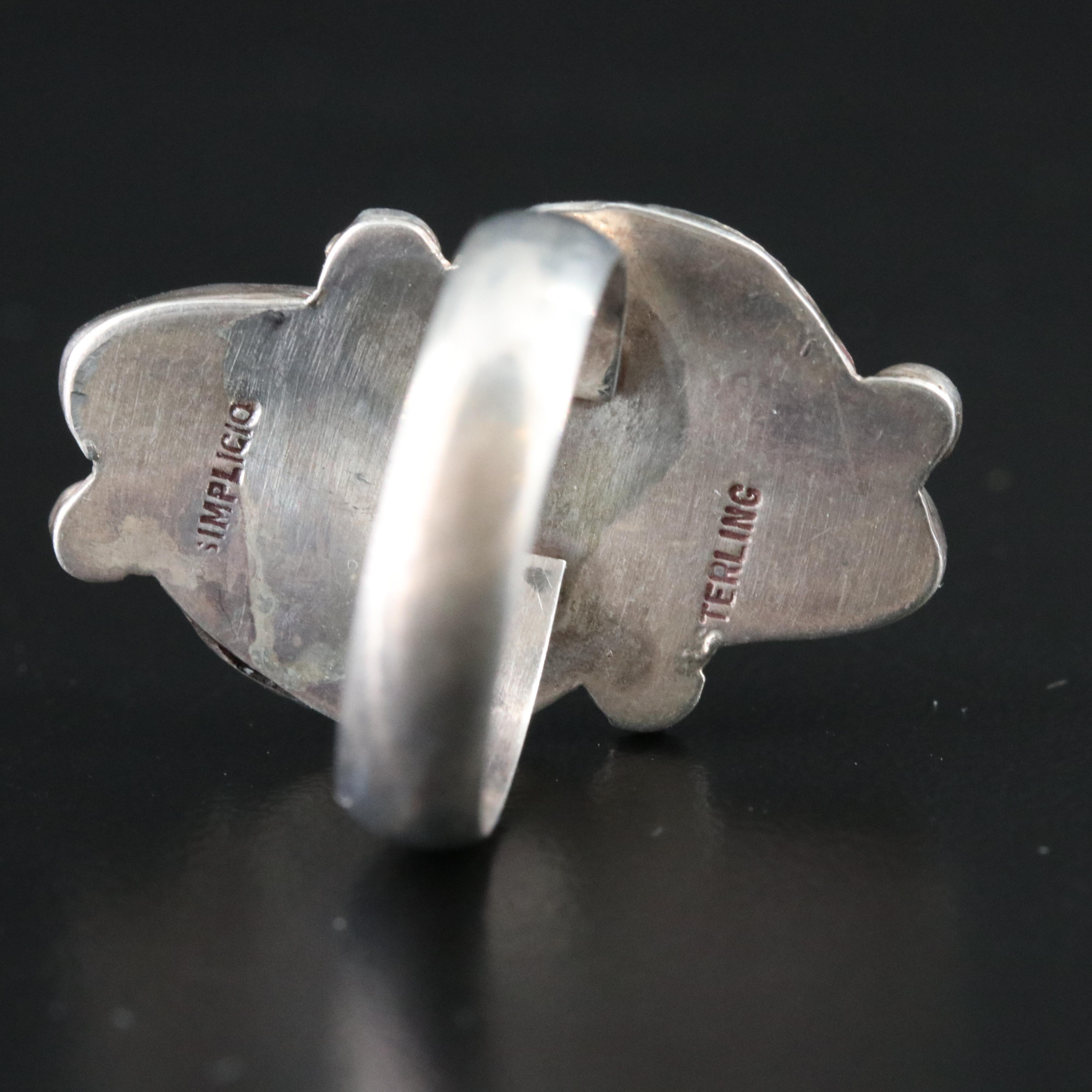 Southwestern Sterling Rings Including Carmelita Simplicio Zuni and Coral