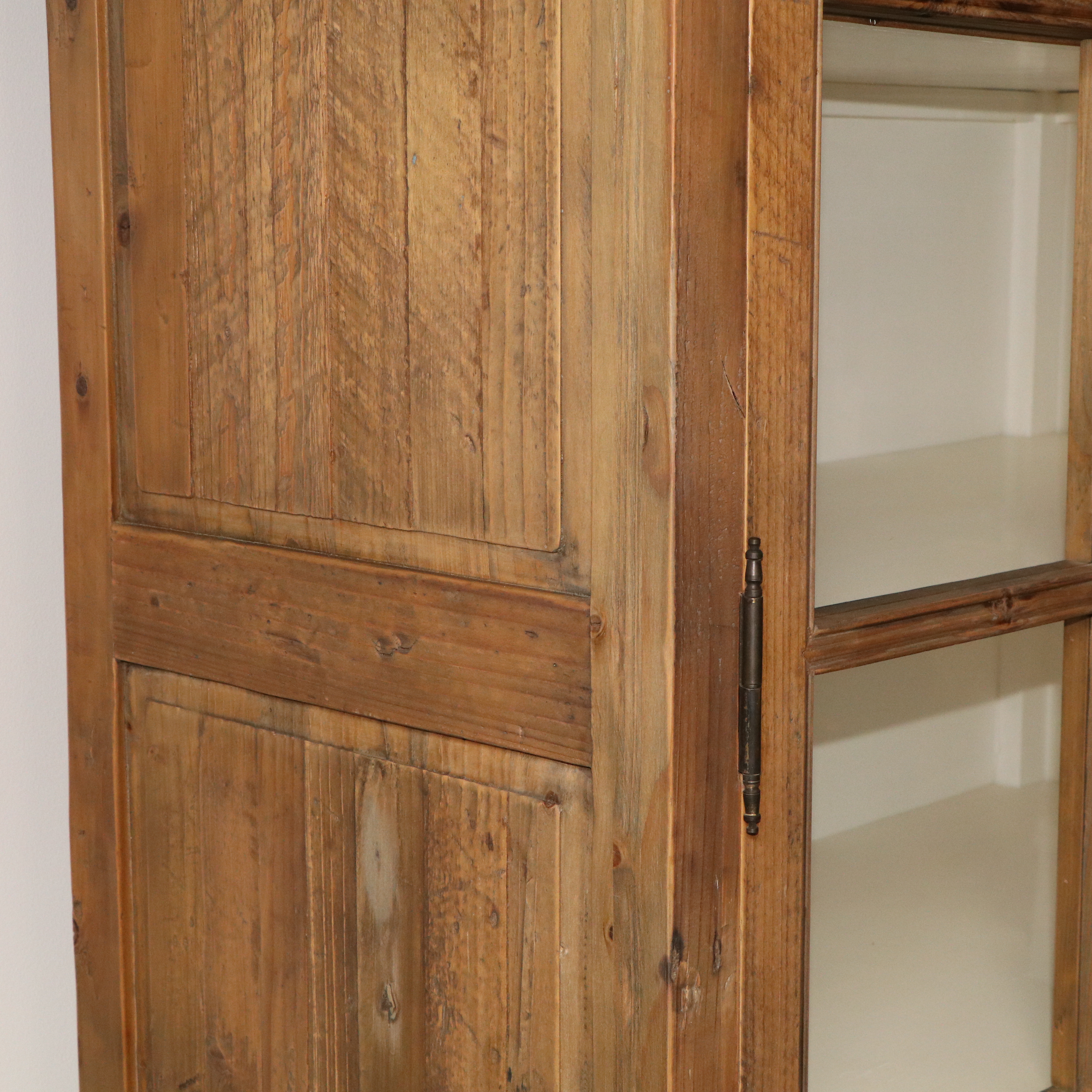 Arhaus French Style Custom Showroom Pine Cabinet with a Painted Interior