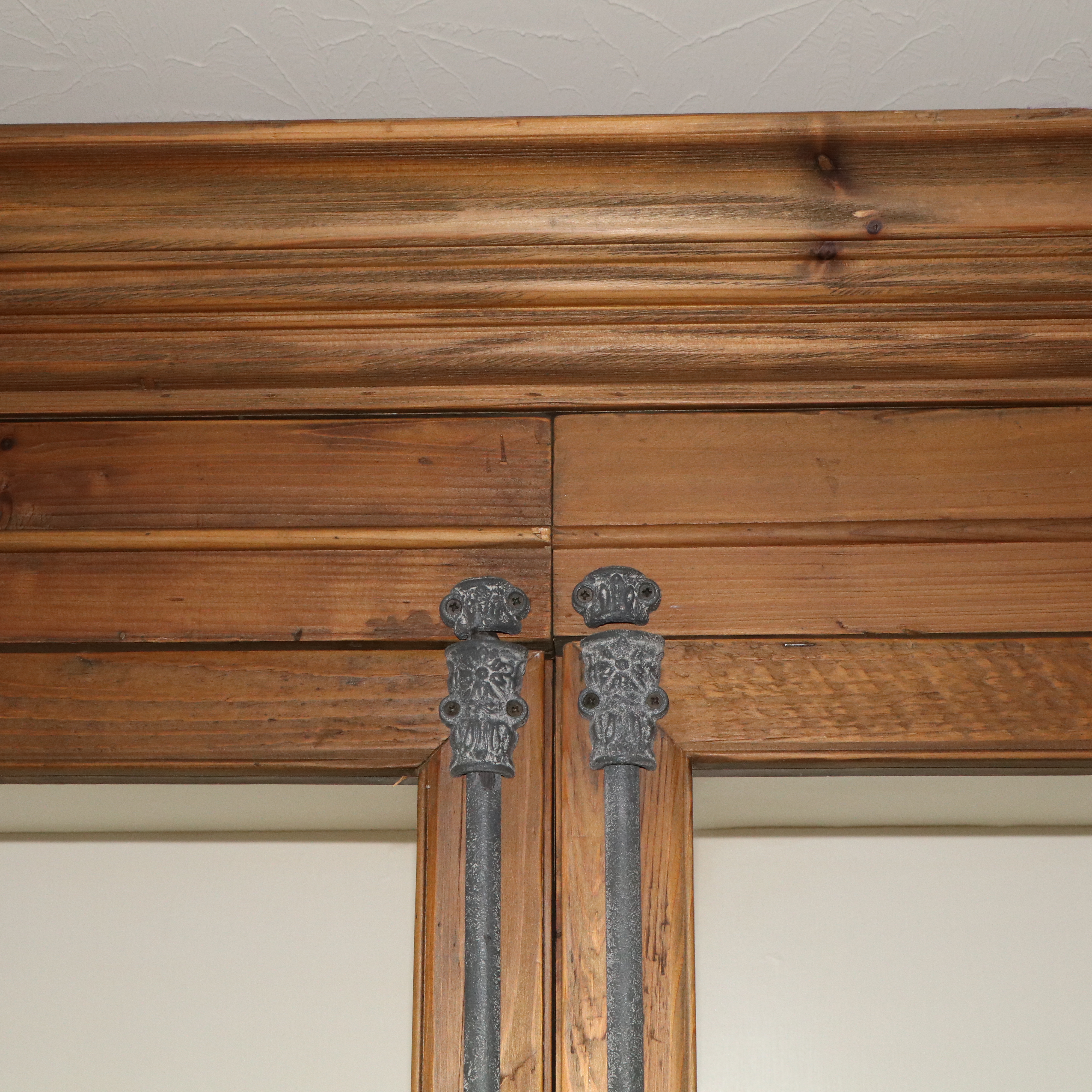 Arhaus French Style Custom Showroom Pine Cabinet with a Painted Interior