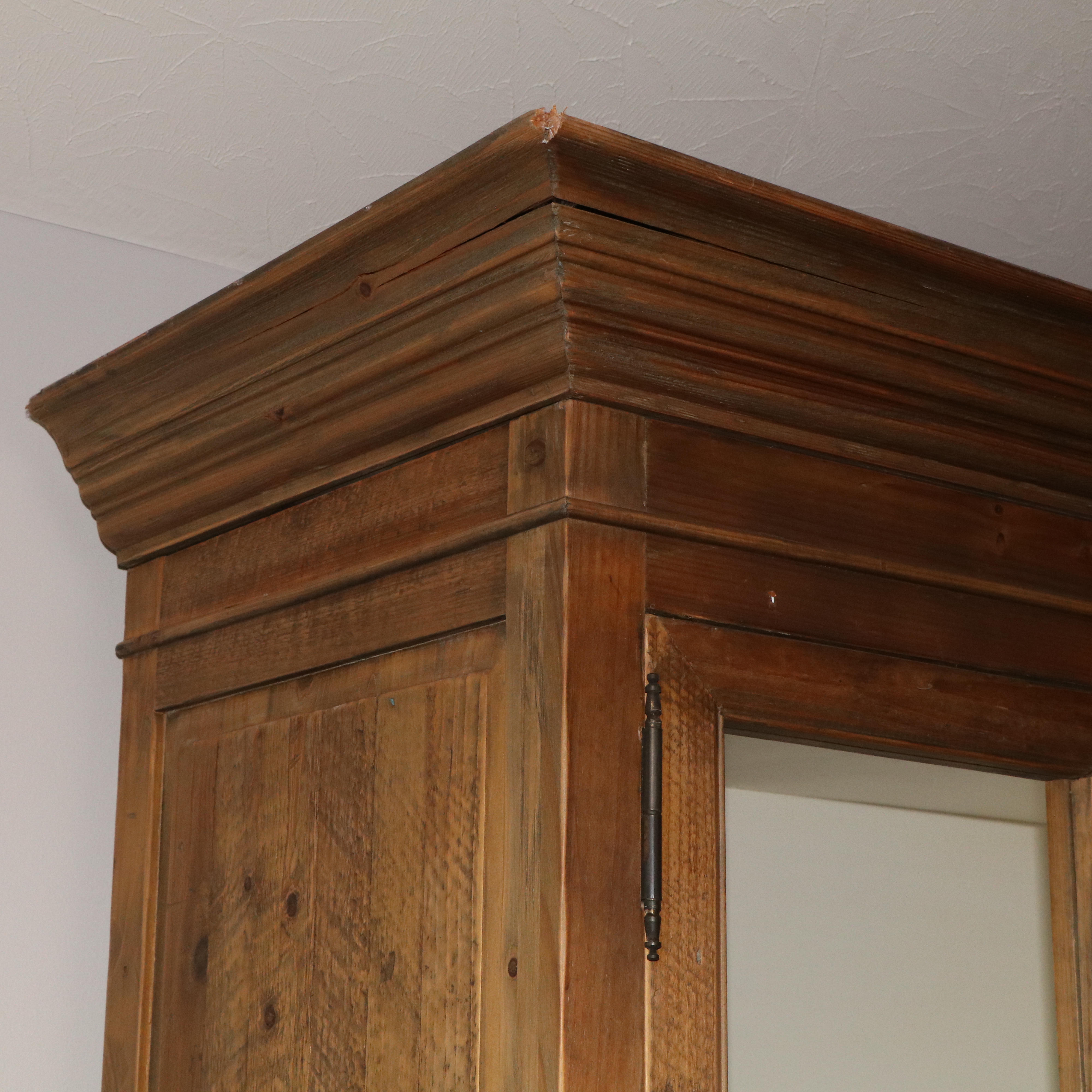 Arhaus French Style Custom Showroom Pine Cabinet with a Painted Interior