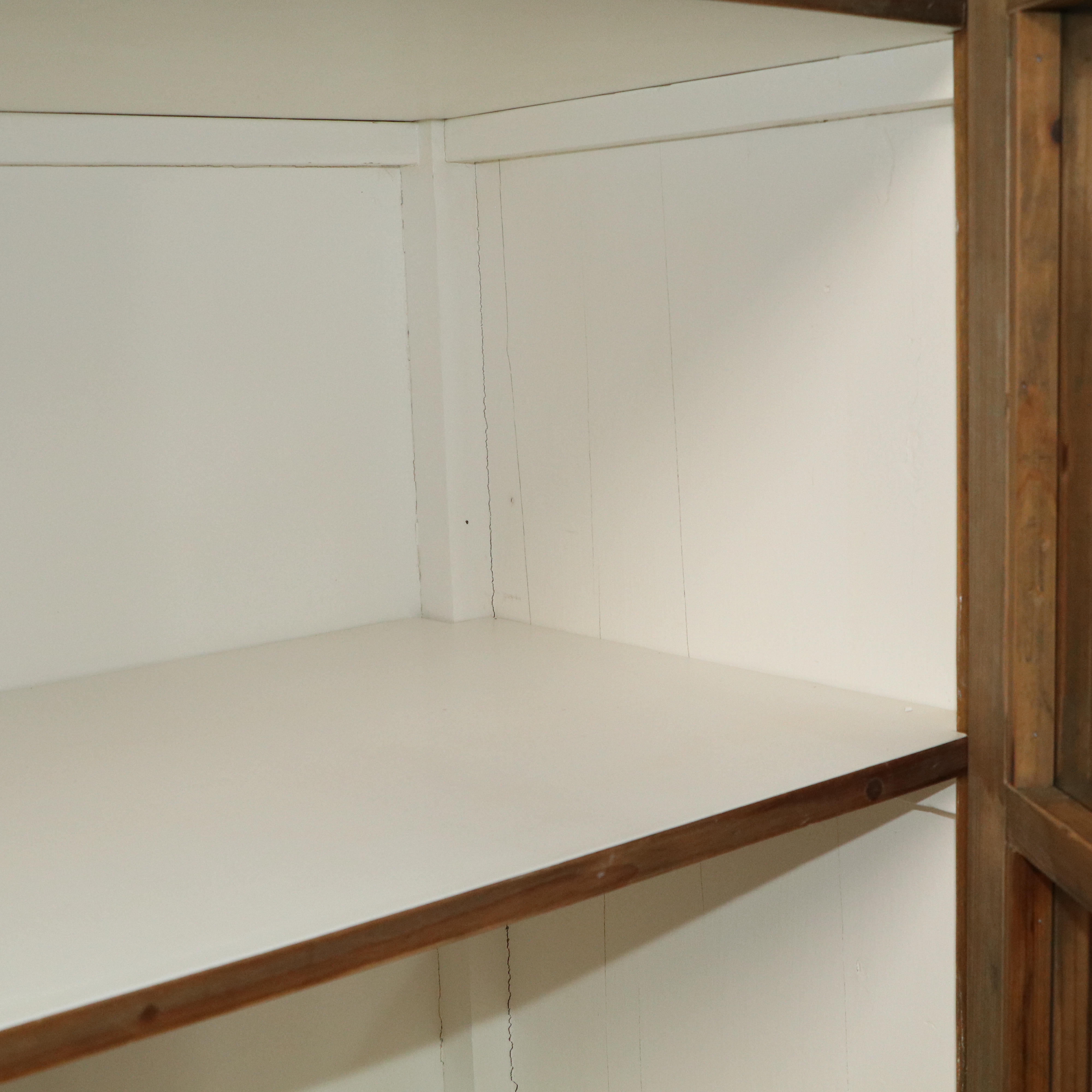 Arhaus French Style Custom Showroom Pine Cabinet with a Painted Interior