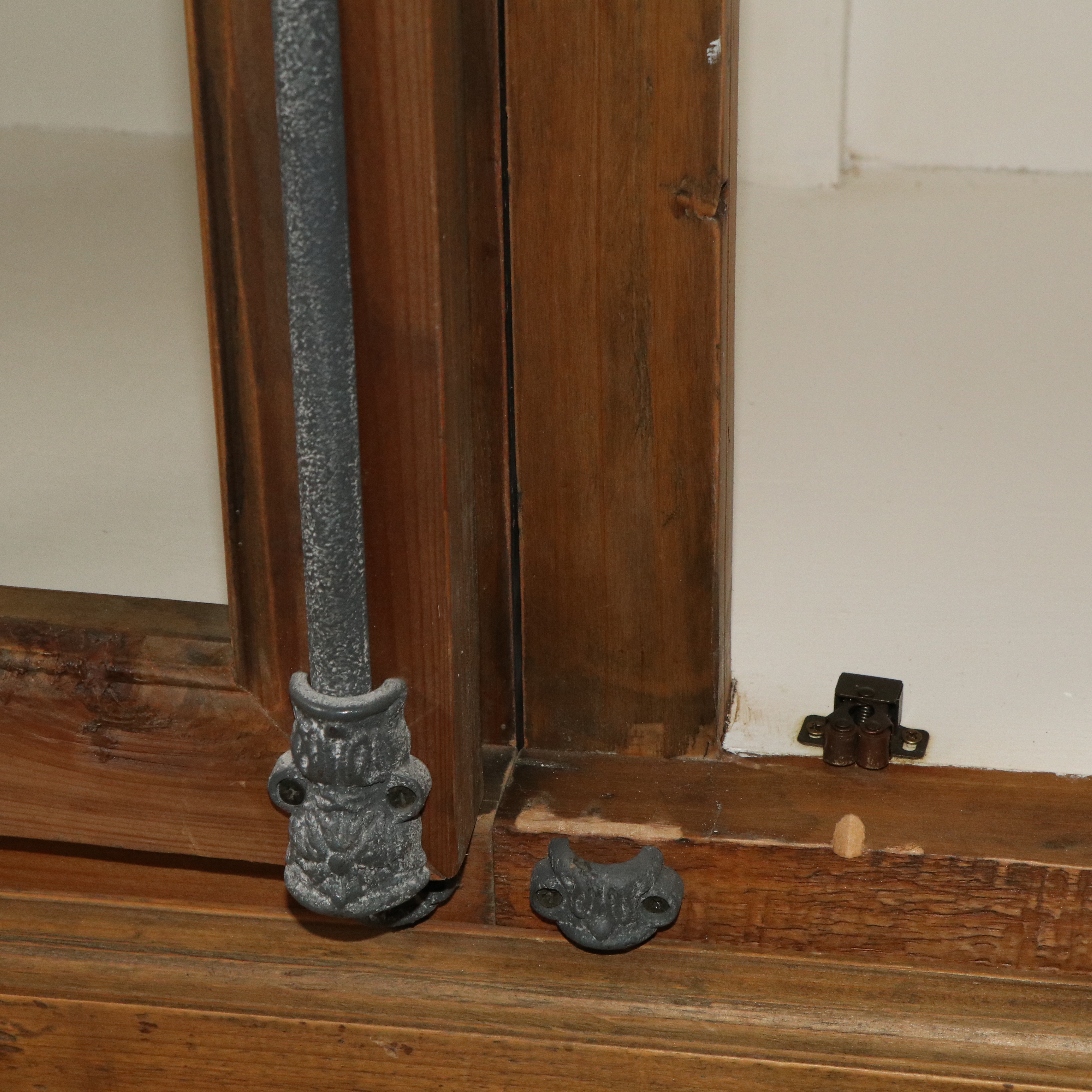 Arhaus French Style Custom Showroom Pine Cabinet with a Painted Interior