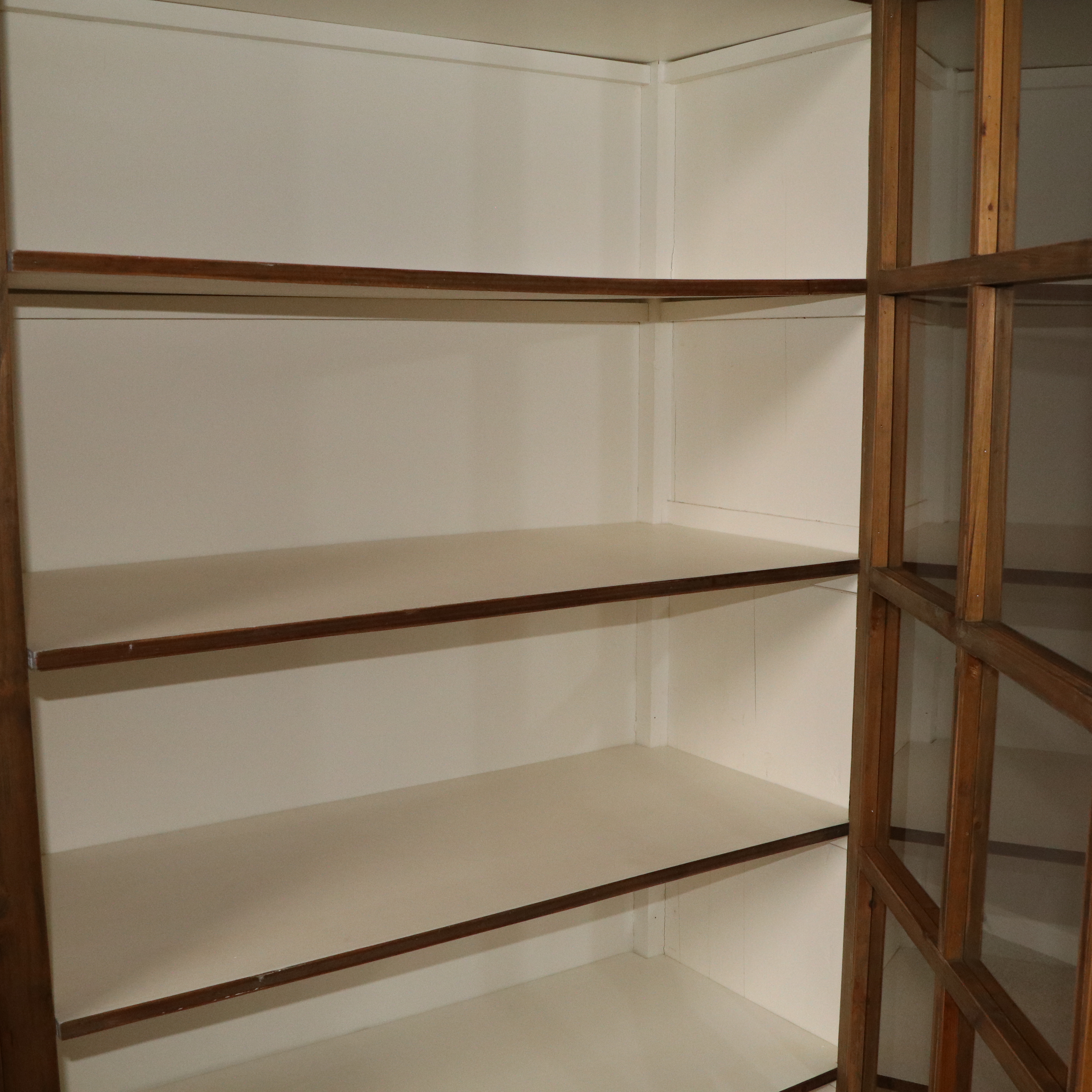 Arhaus French Style Custom Showroom Pine Cabinet with a Painted Interior