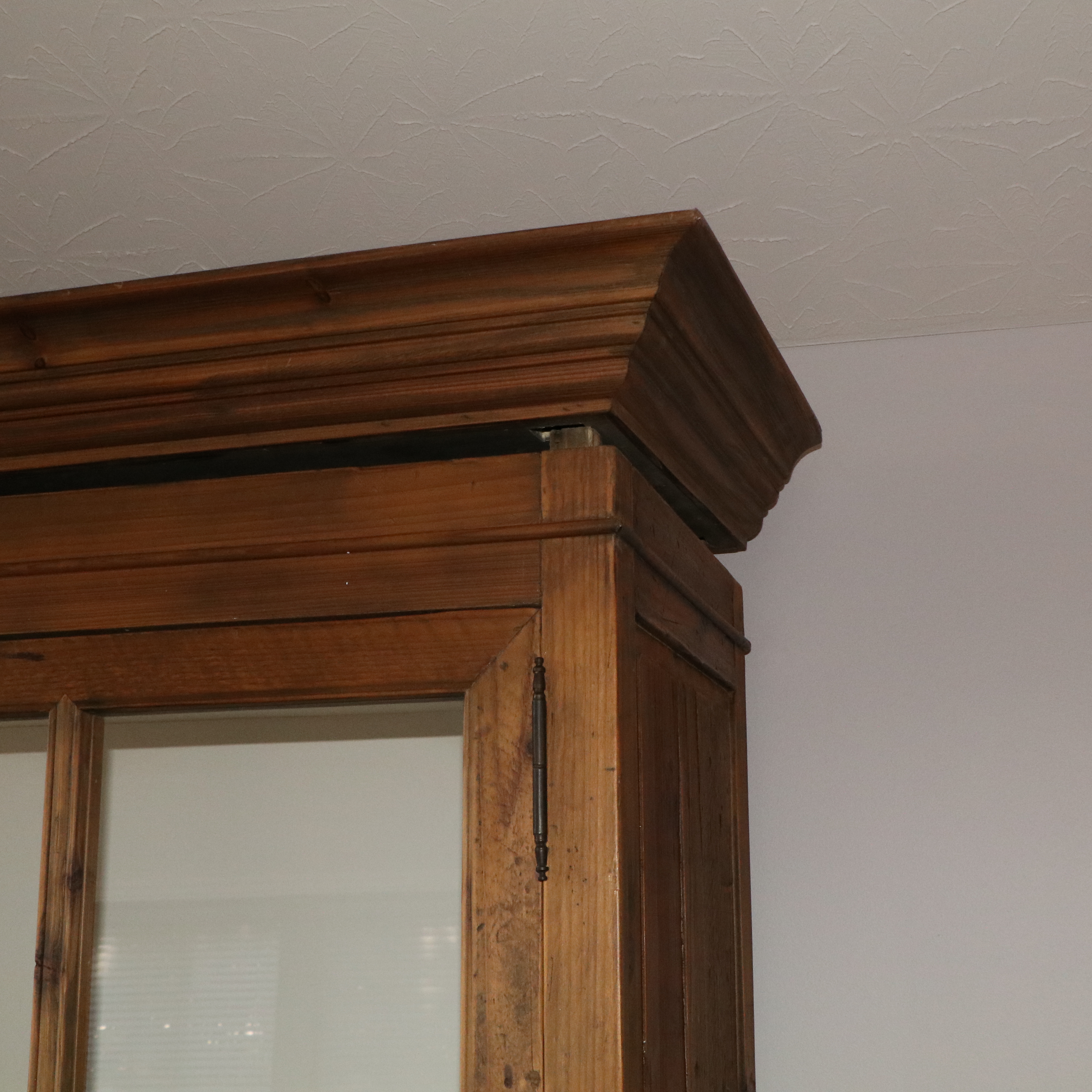 Arhaus French Style Custom Showroom Pine Cabinet with a Painted Interior