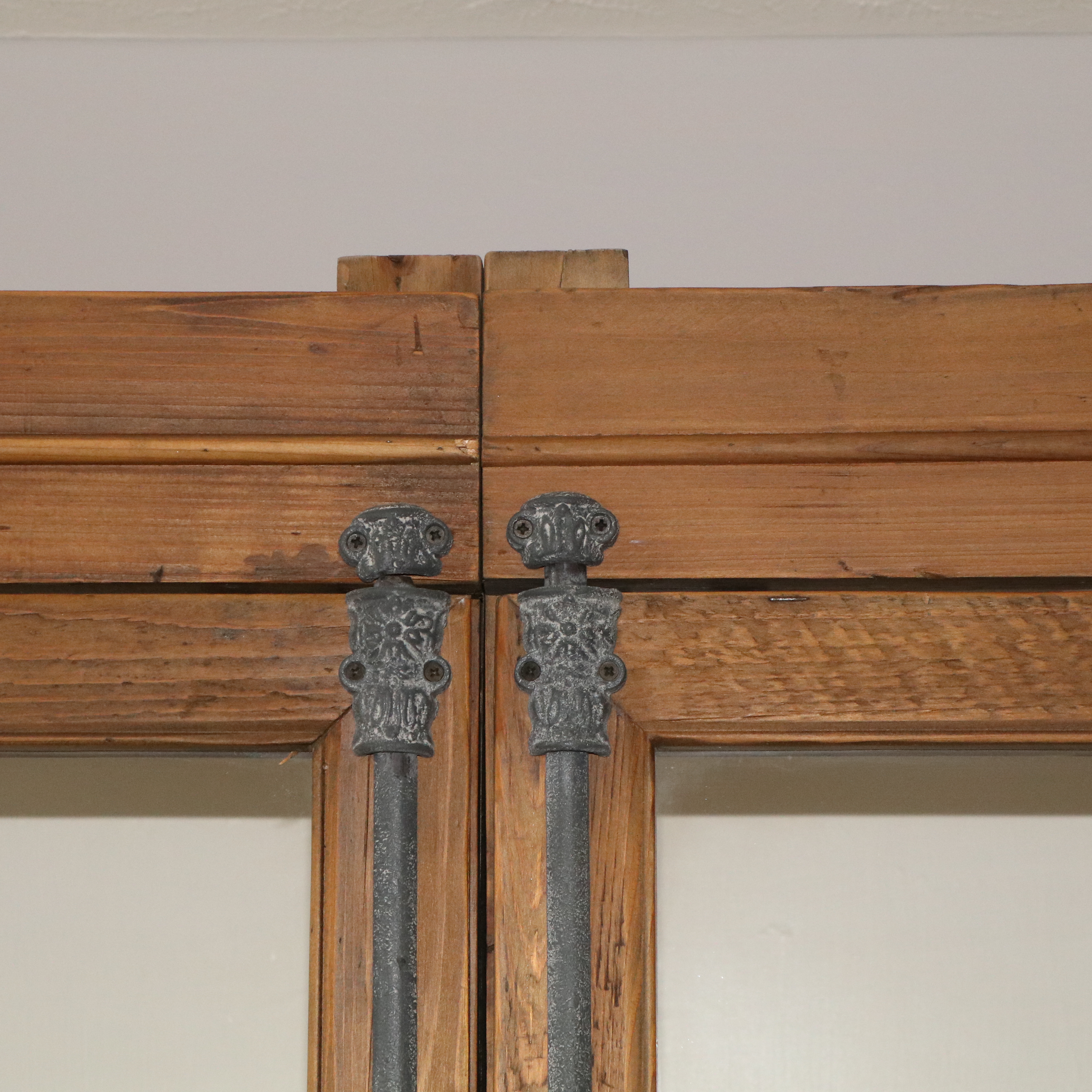 Arhaus French Style Custom Showroom Pine Cabinet with a Painted Interior