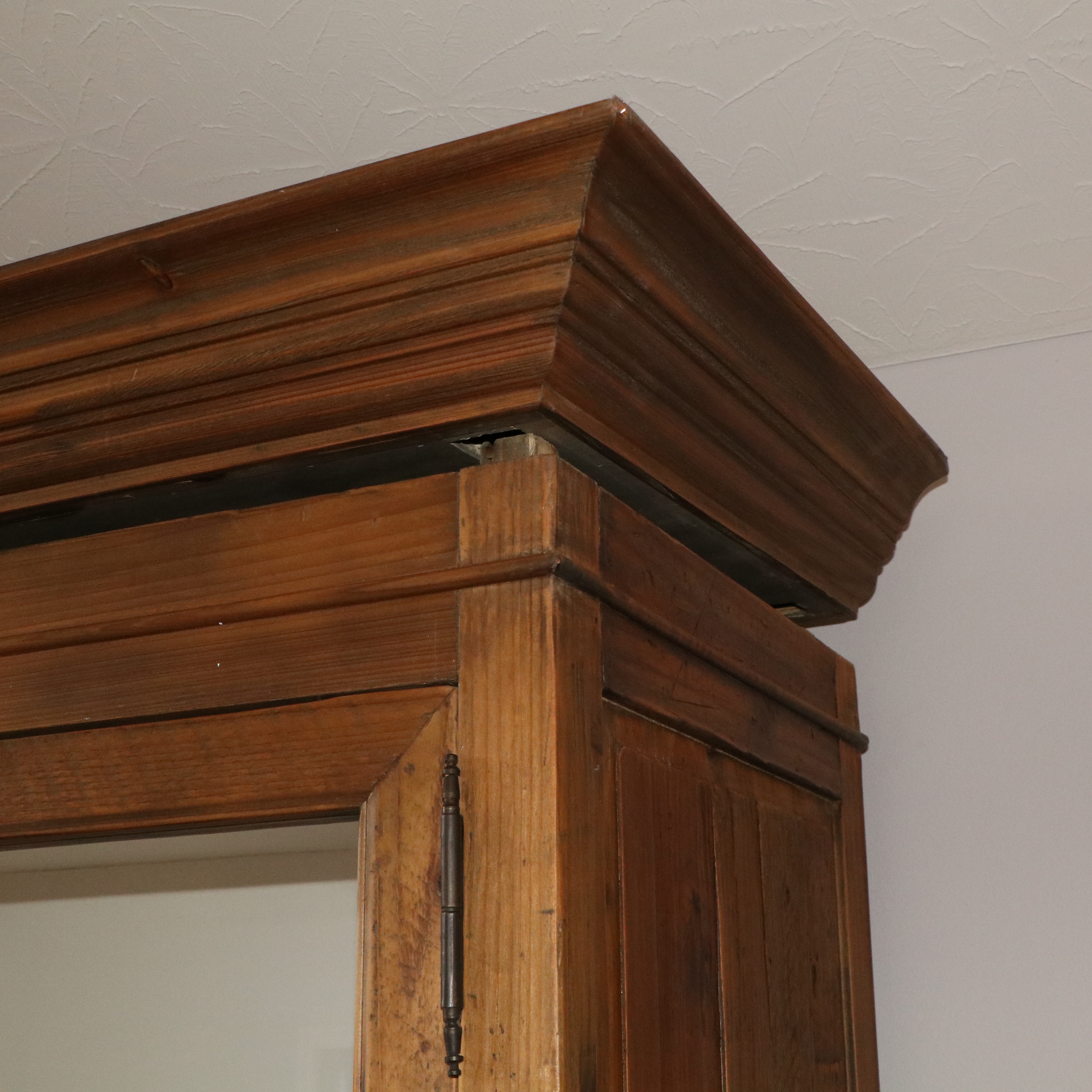 Arhaus French Style Custom Showroom Pine Cabinet with a Painted Interior