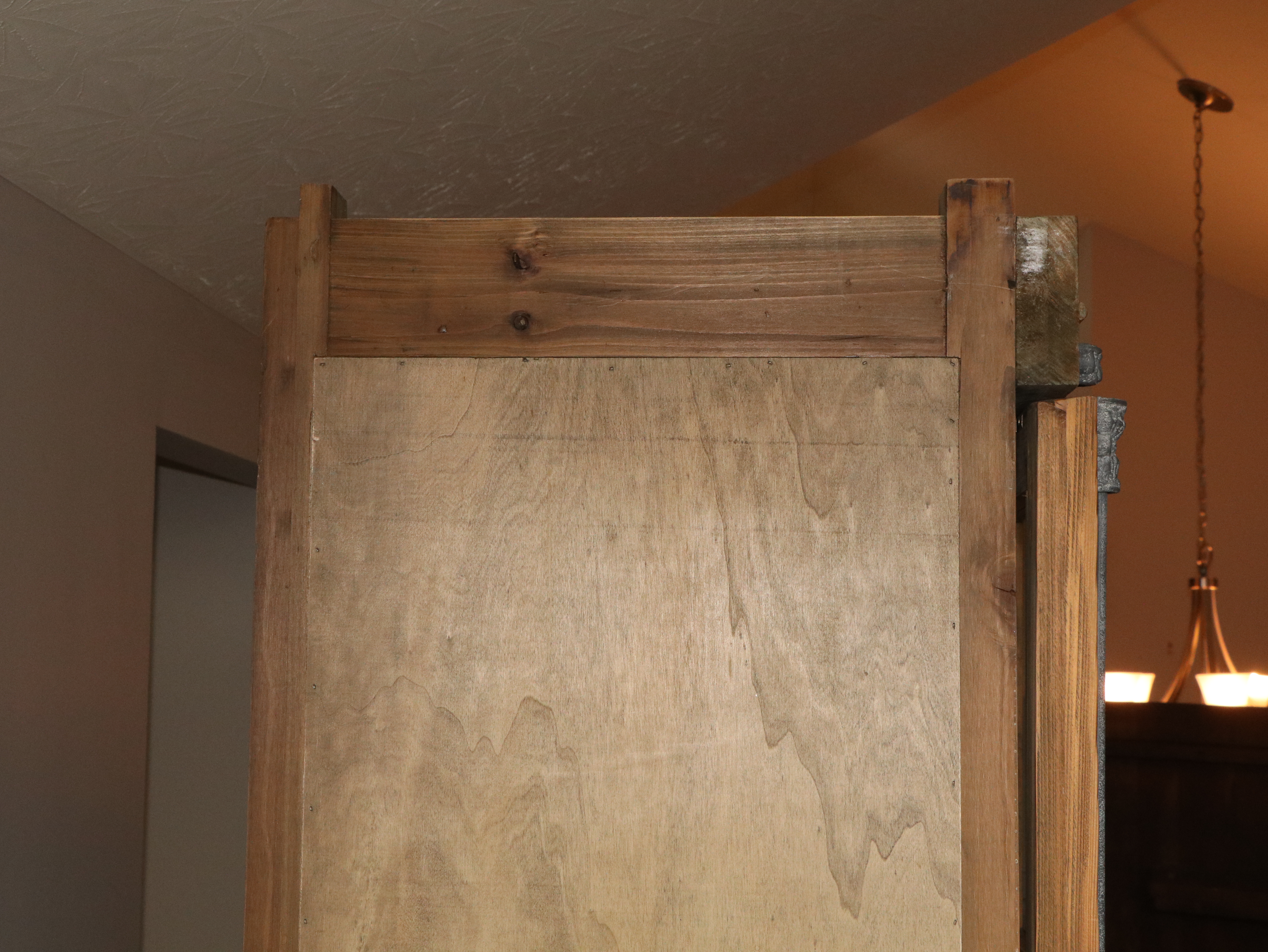 Arhaus French Style Custom Showroom Pine Cabinet with a Painted Interior