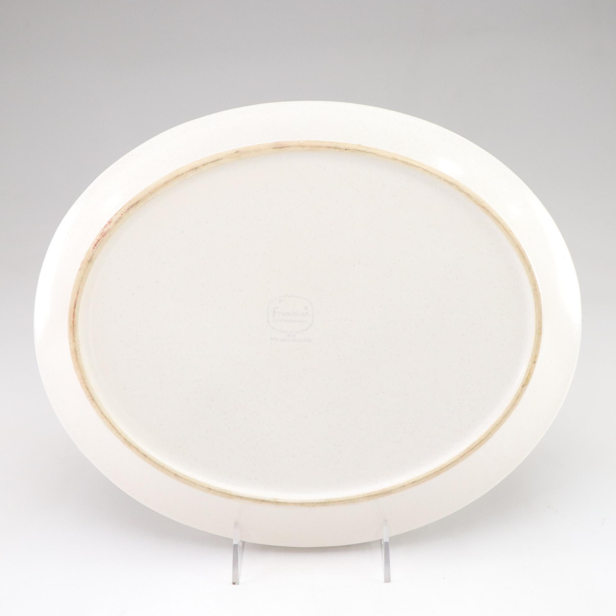 Franciscan "Hacienda" Green Geometric Floral Dinnerware, 1970s