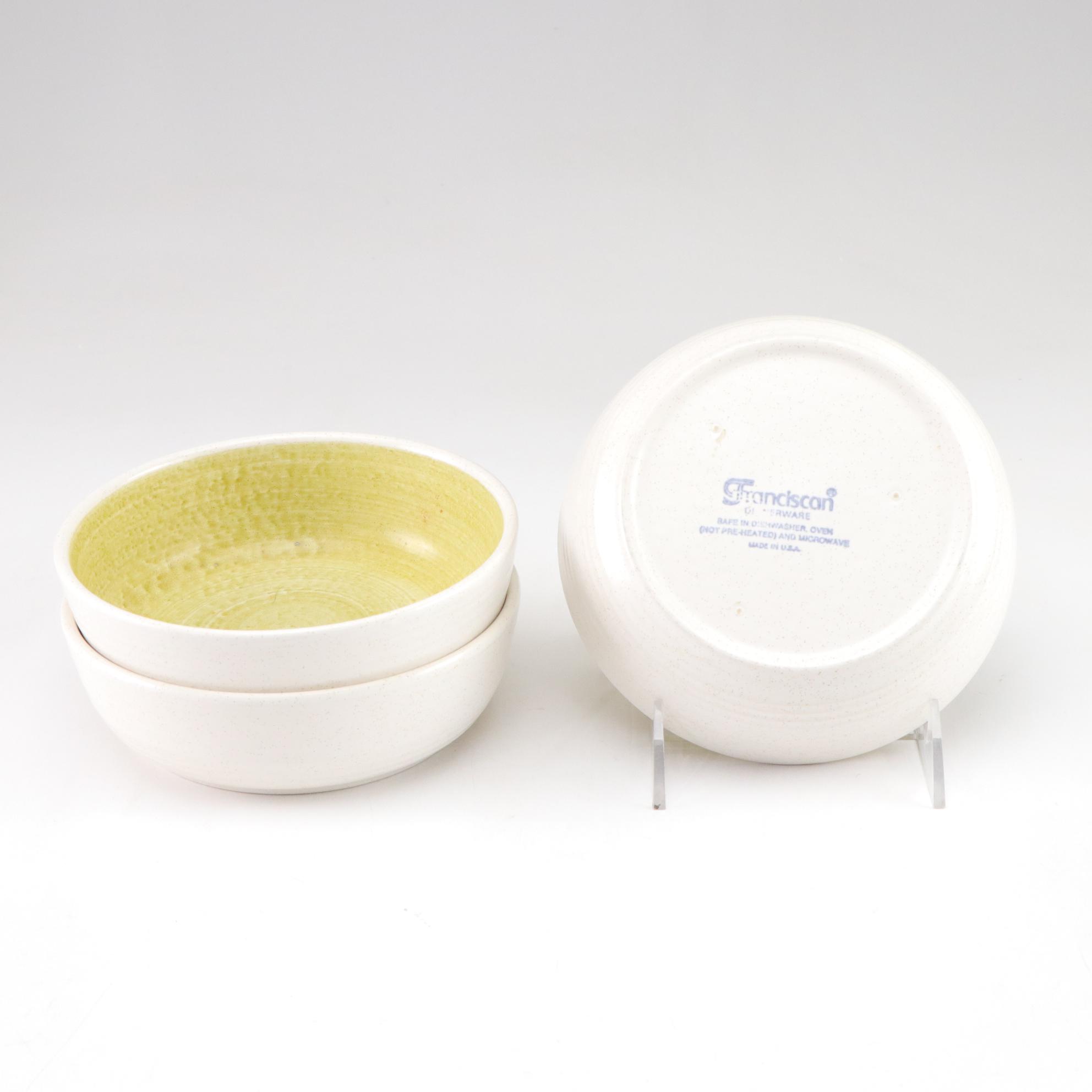 Franciscan "Hacienda" Green Geometric Floral Dinnerware, 1970s