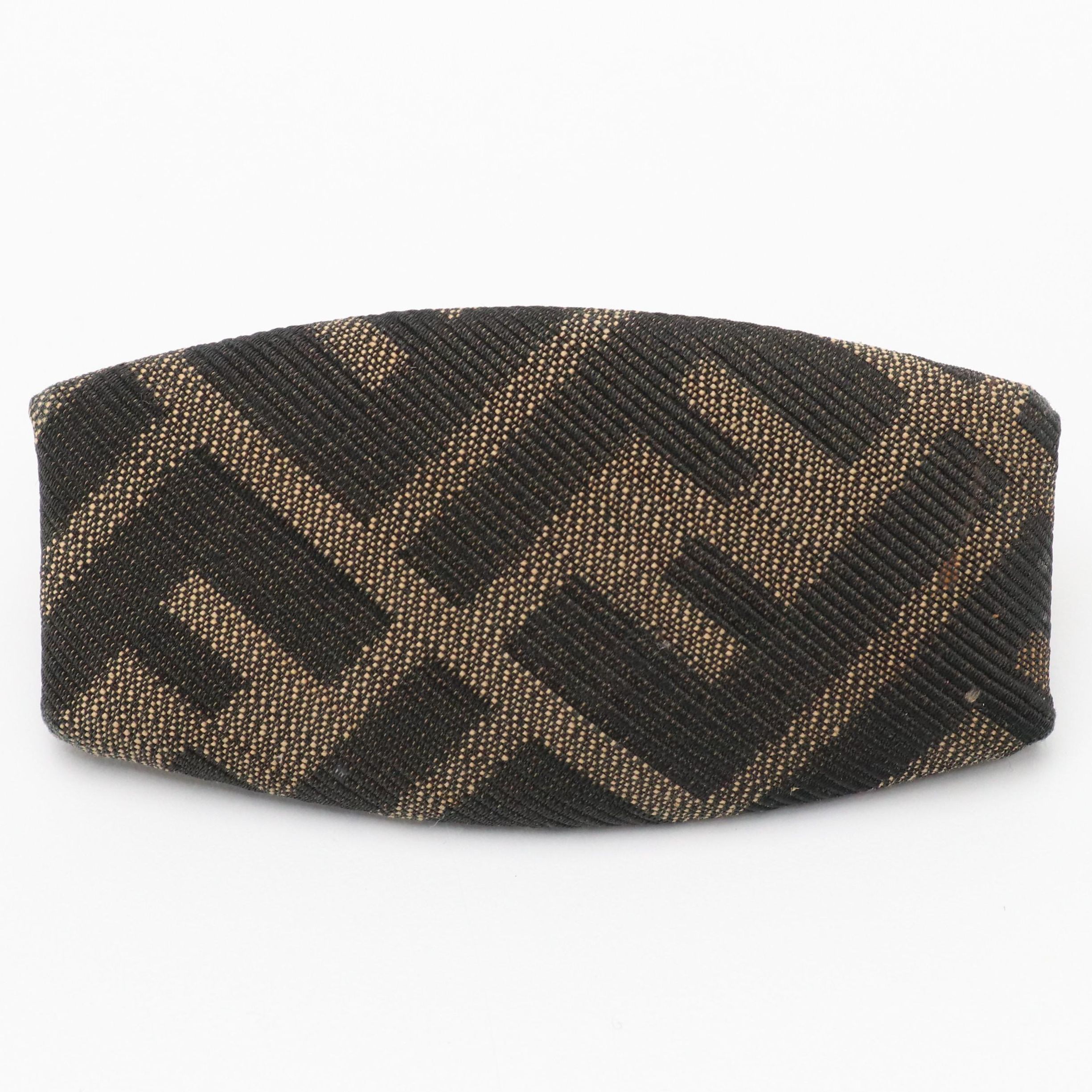 Fendi Zucca Jacquard Hair Clip